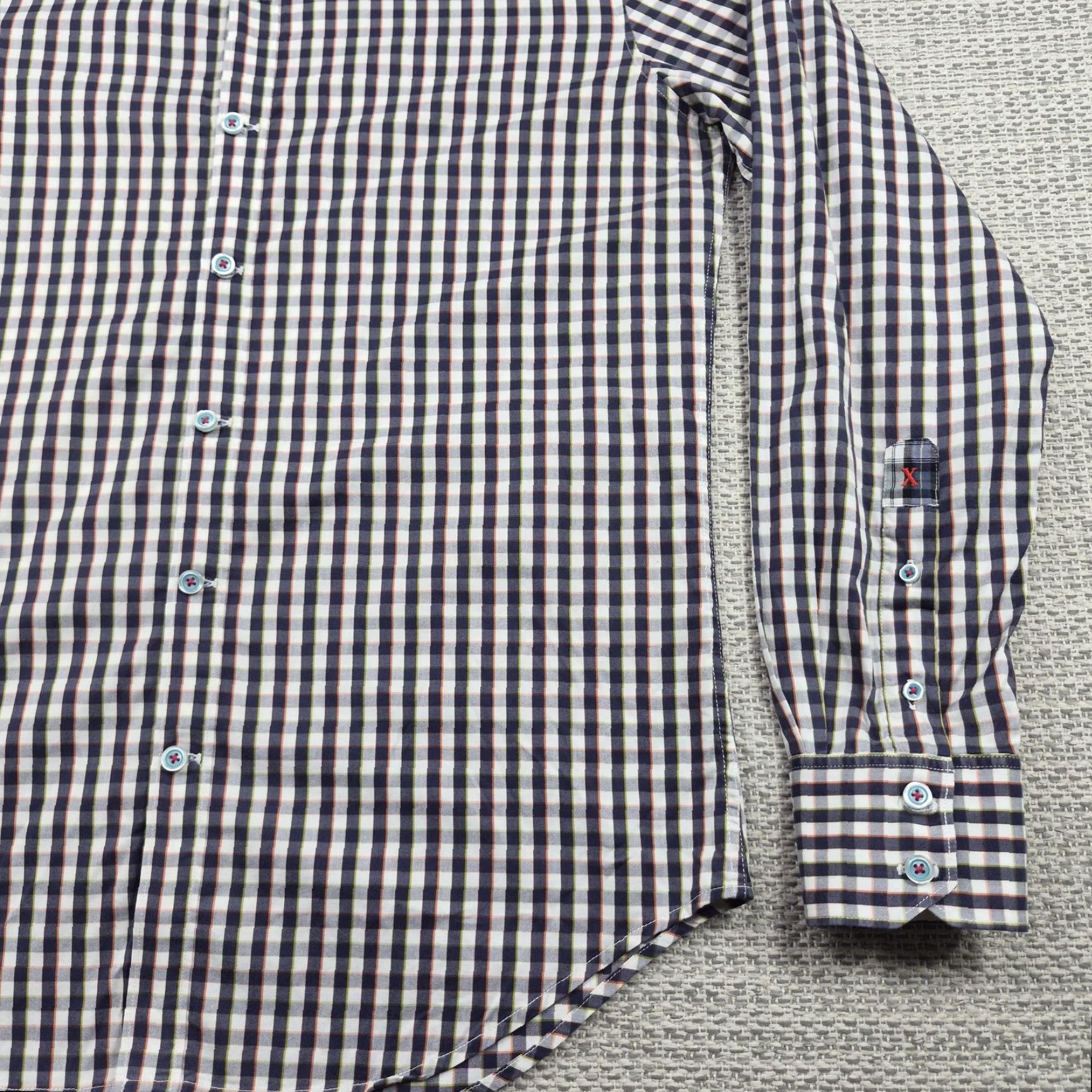 Robert Graham Robert Graham X Collection Shirt Mens Small Button-Up Slim Fit Long Sleeve Check Multicolor Casual Size US S / EU 44-46 / 1 - 2 Thumbnail