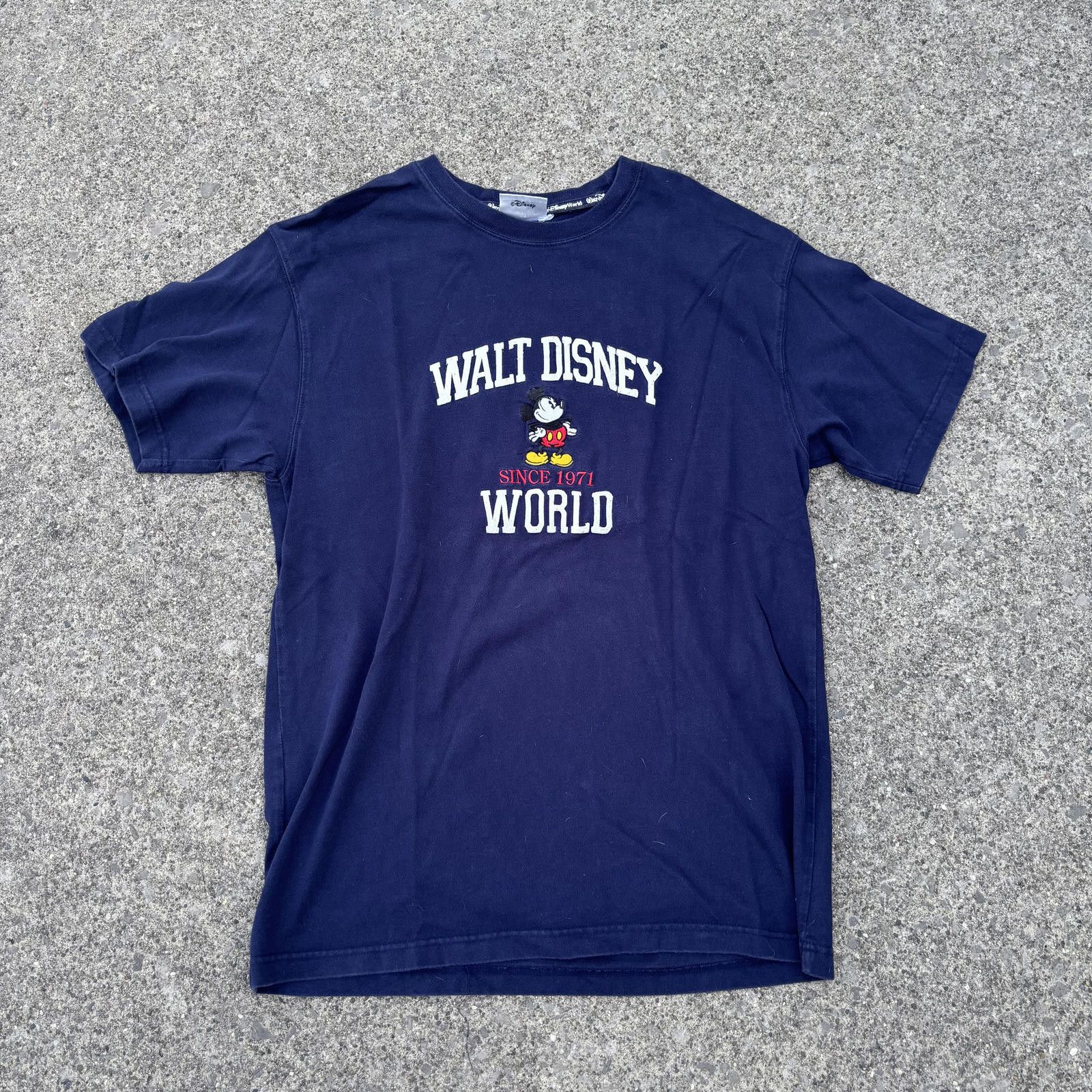 Designer Vintage Disney World Mickey Mouse T-Shirt Size US L / EU 52-54 / 3 - 1 Thumbnail