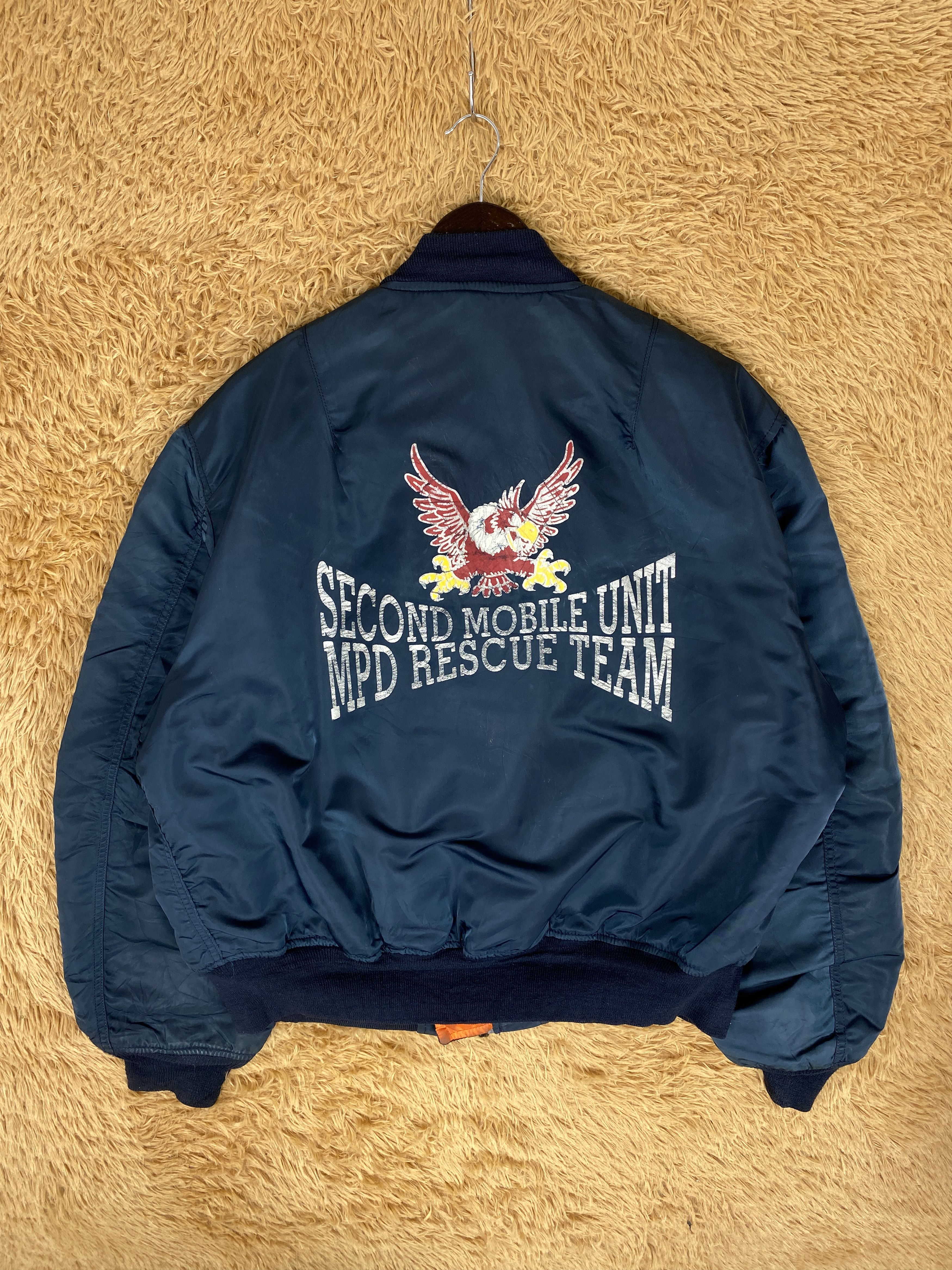 Alpha Industries Vintage Alpha Industries Reversible Bombers Jacket J2020 Size US XL / EU 56 / 4 - 2 Thumbnail
