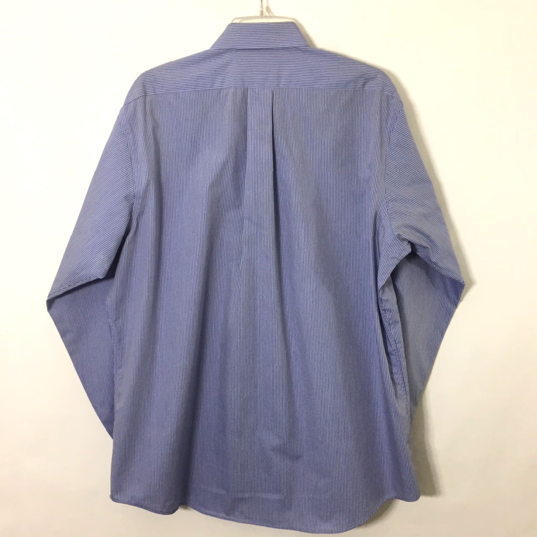 Chaps Chaps Shirt Mens Large Blue Striped Long Sleeve Button-Up Easy Care Size US L / EU 52-54 / 3 - 6 Thumbnail
