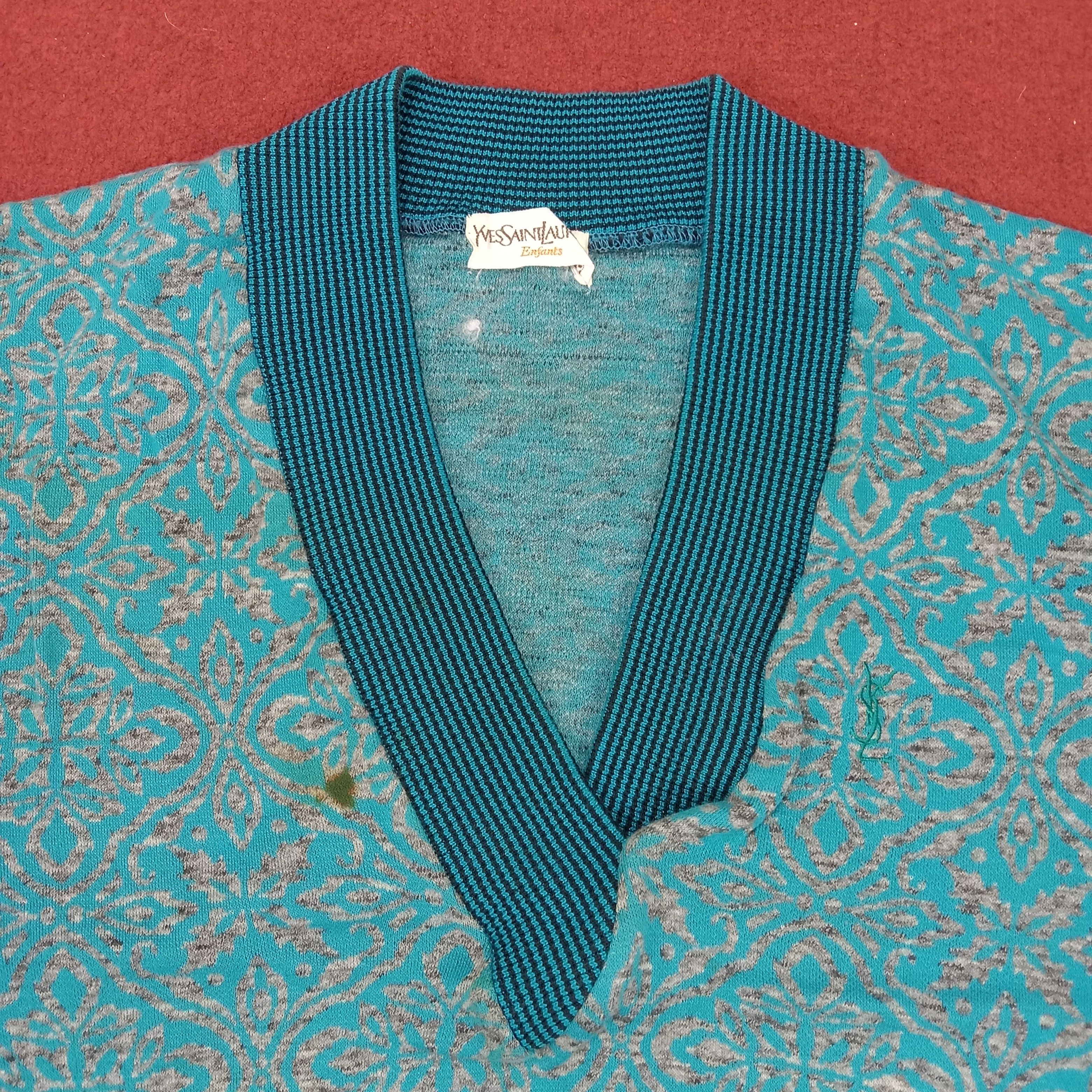 Vintage × Yves Saint Laurent Yves Saint Laurent Rare Fashion Style Sweatshirt Luxury Size S / US 4 / IT 40 - 2 Thumbnail