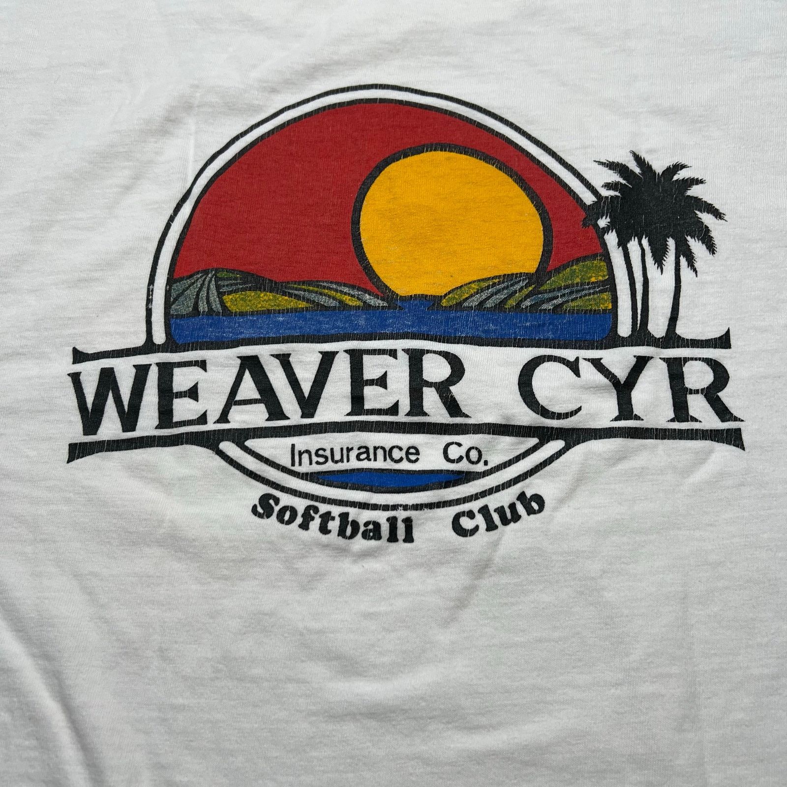 Vintage Vintage Weaver Cyr Insurance Softball Club T Shirt XL Oneita Size US XL / EU 56 / 4 - 2 Thumbnail