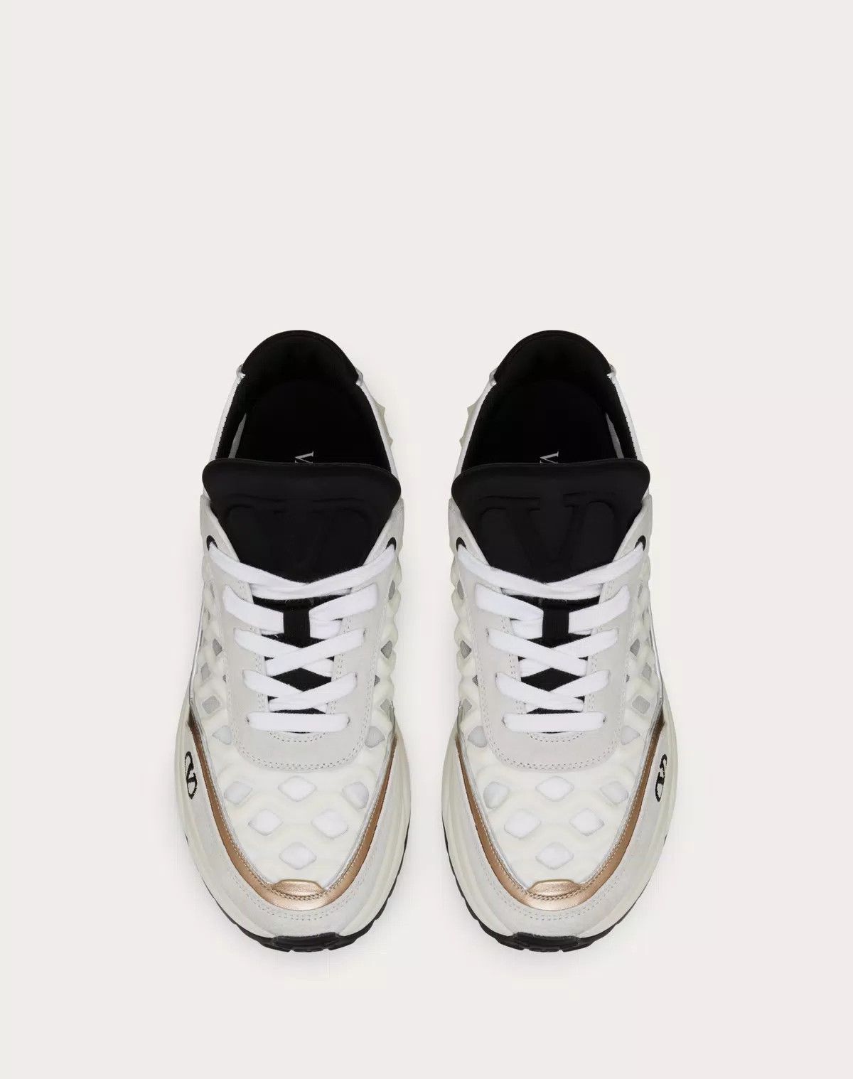 Valentino o1s1wg110625 Ready Go Runner Trainer in Fabric in White Size US 7 / IT 37 - 4 Thumbnail