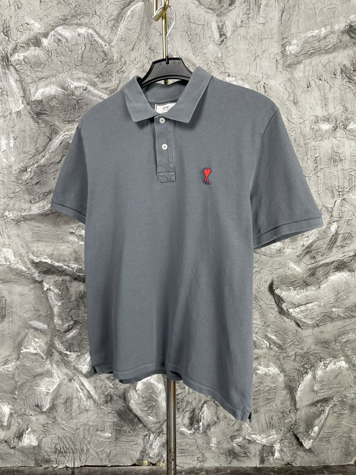 AMI Ami de coeur Buttons Polo T-shirt Size US L / EU 52-54 / 3 - 3 Thumbnail