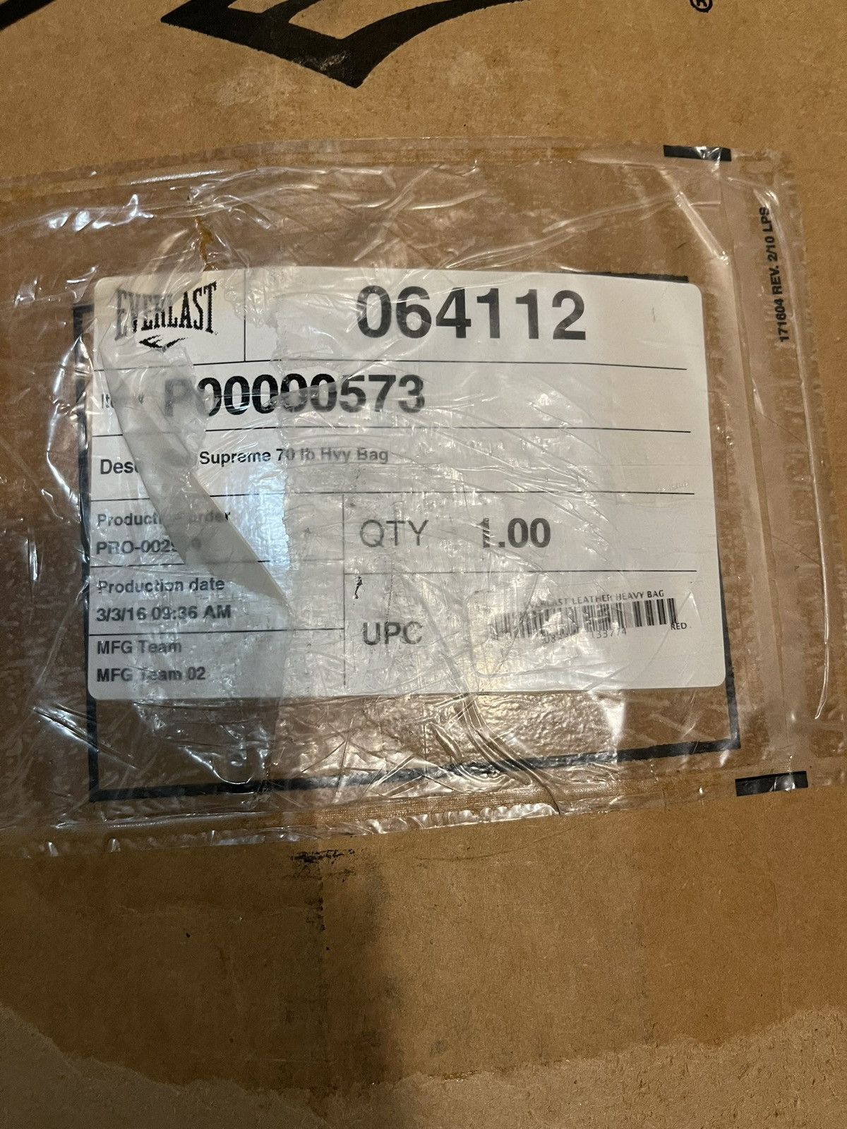 Everlast × Supreme Heavy Bag 70lbs. Size ONE SIZE - 19 Thumbnail