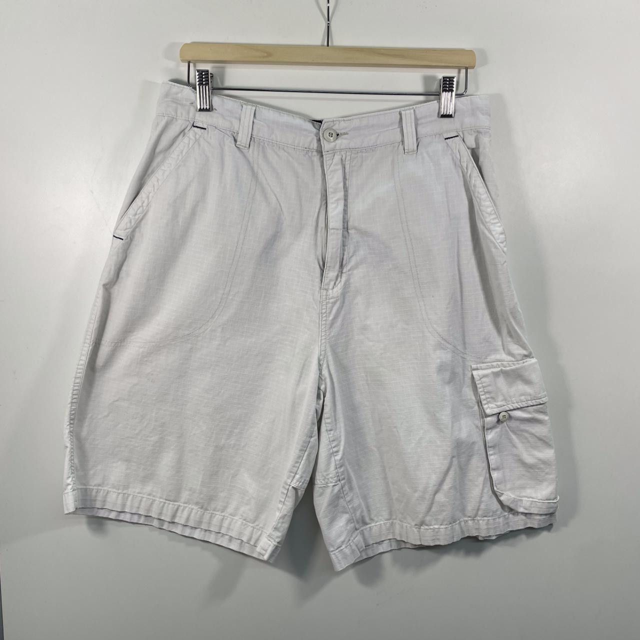 Levi's 725 Levis White Denim Shorts Size US 34 / EU 50 - 1 Thumbnail