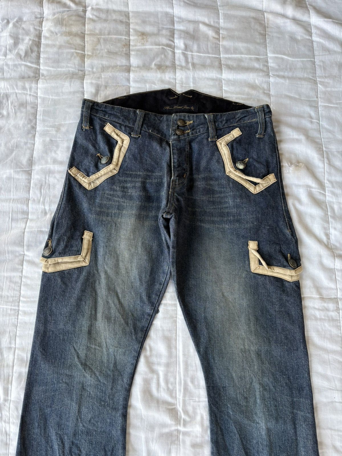 If Six Was Nine 💥IF SIX WAS NINE LGB FLARE MUD WASH JEANS Size US 30 / EU 46 - 5 Thumbnail