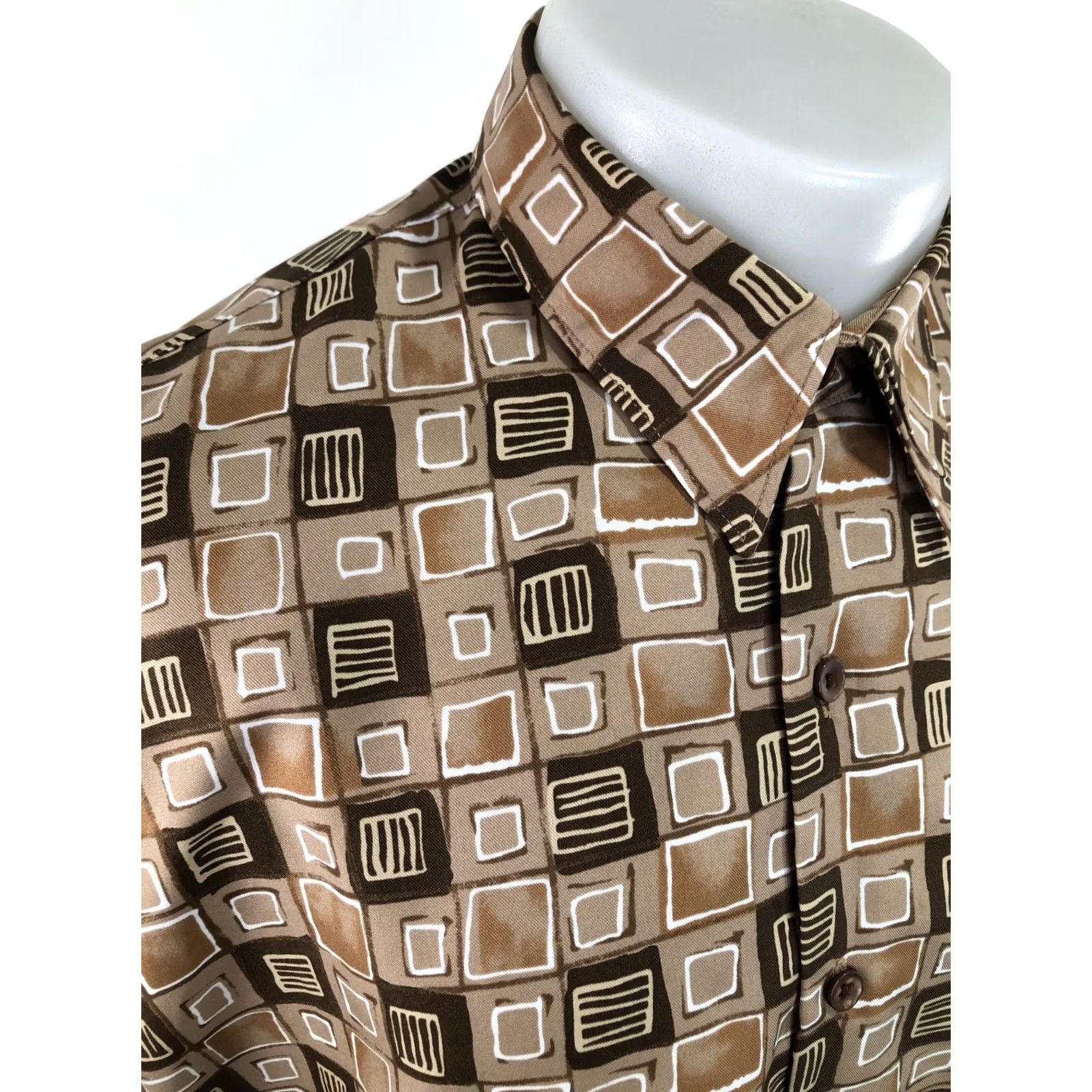 Vintage VINTAGE Alan Stuart Geometric Shirt L Size US L / EU 52-54 / 3 - 2 Thumbnail