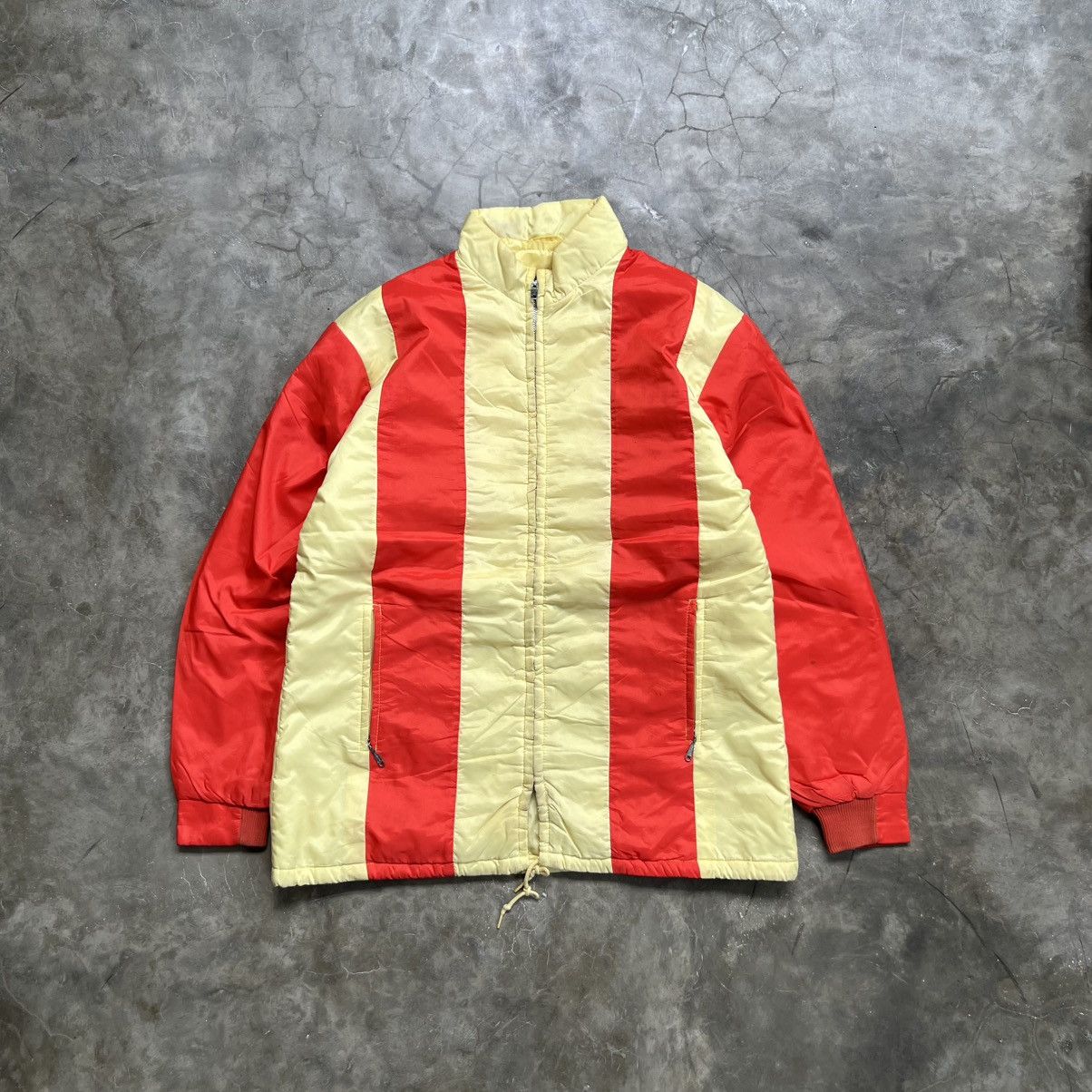 Vintage Vintage 80’s Profile Carte Big Stripe Zip Talon Jacket Size US L / EU 52-54 / 3 - 1 Thumbnail