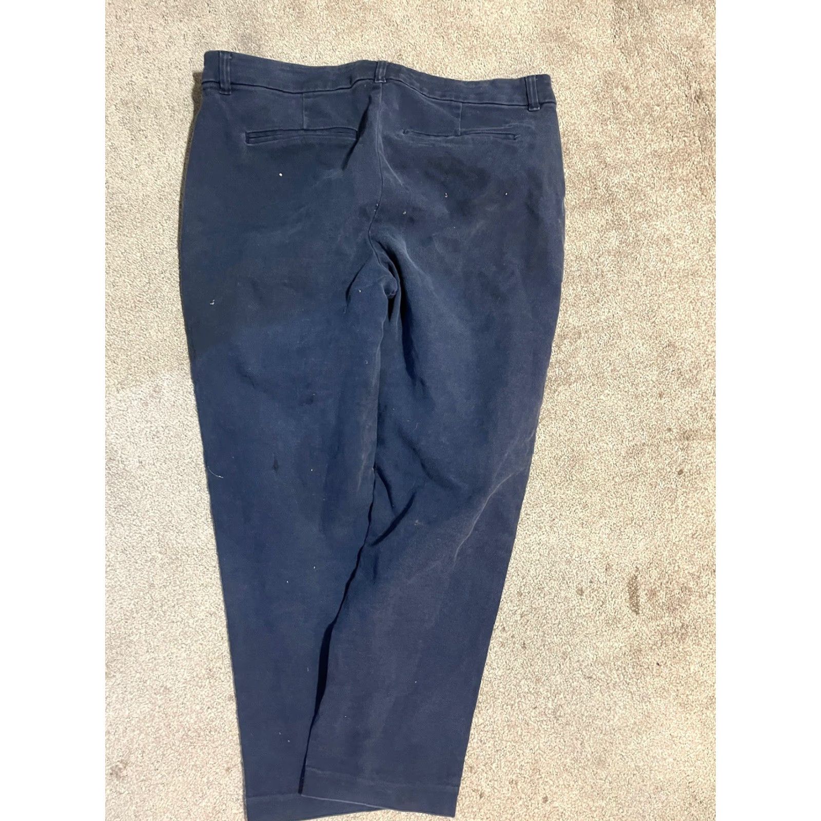 Old Navy Old Navy Harper Dress Pants Womens 10 Blue Mid Rise Straight Stretch Career Pants Size 32" / US 10 / IT 46 - 3 Thumbnail