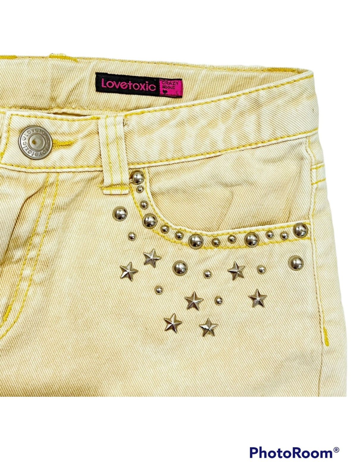 Japanese Brand Love Toxic vintage Y2K studs shorts ⭐️ Size 28" / US 6 / IT 42 - 5 Thumbnail
