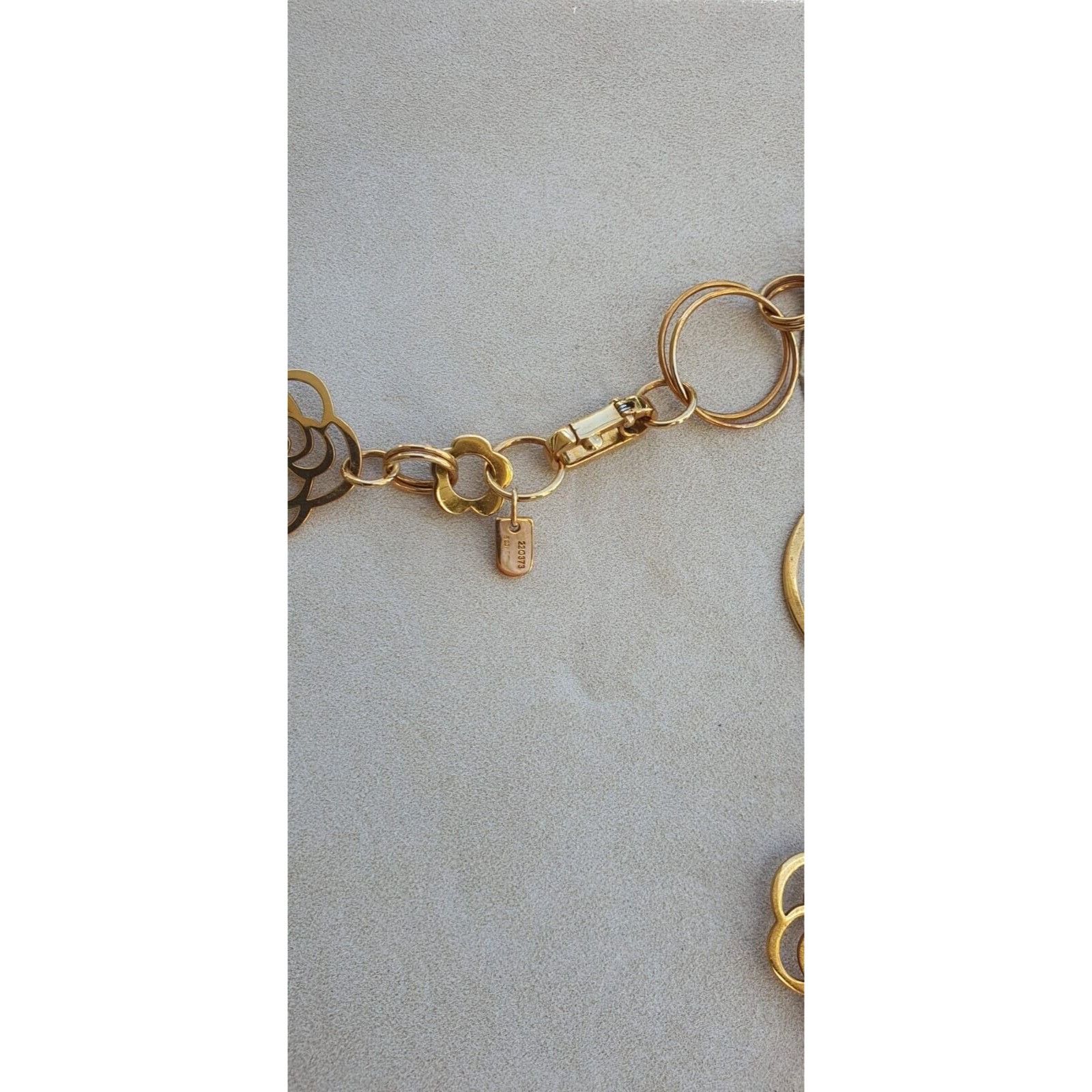 Chanel Chanel Camilla Flower Link 18 K Yellow Gold Necklace Size ONE SIZE - 4 Thumbnail
