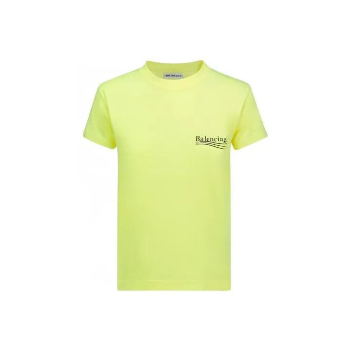 Balenciaga Balenciaga Yellow Print Short Sleeve T-Shirt 0079-2507 Size XL / US 12-14 / IT 48-50 - 1 Thumbnail