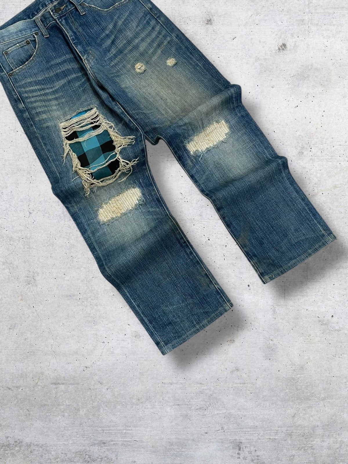 Hysteric Glamour NYLAUS JAPAN ICONIC GRUNGE RIPPED DISTRESSED 90S DESIGNER OG Size US 30 / EU 46 - 2 Thumbnail