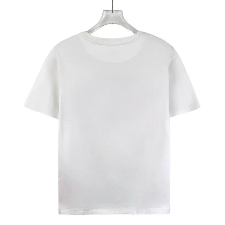 Hermes Hermes White Letter Print Cotton TShirt-2506 Size US XXS / EU 40 - 2 Thumbnail