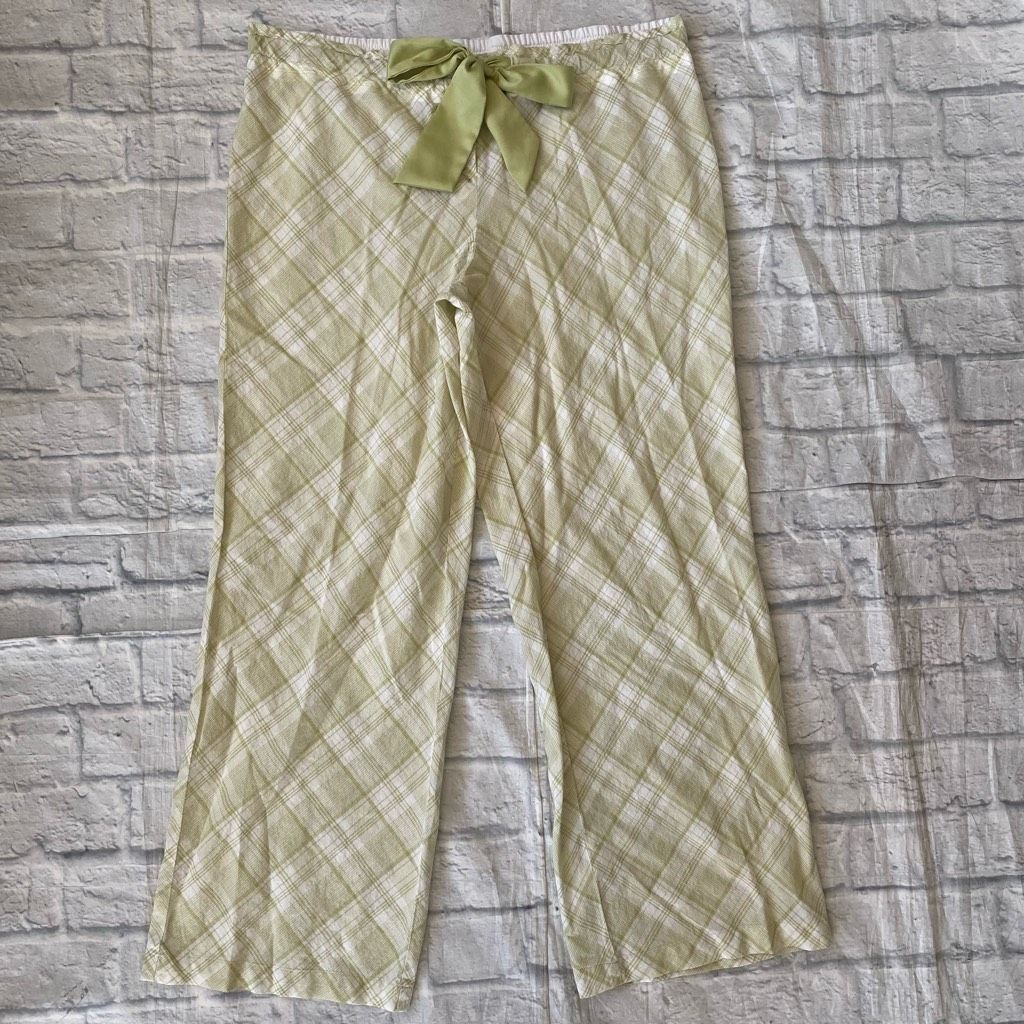 Other New York & Co women L 100% cotton lightweight pajama pants w Size ONE SIZE - 1 Thumbnail