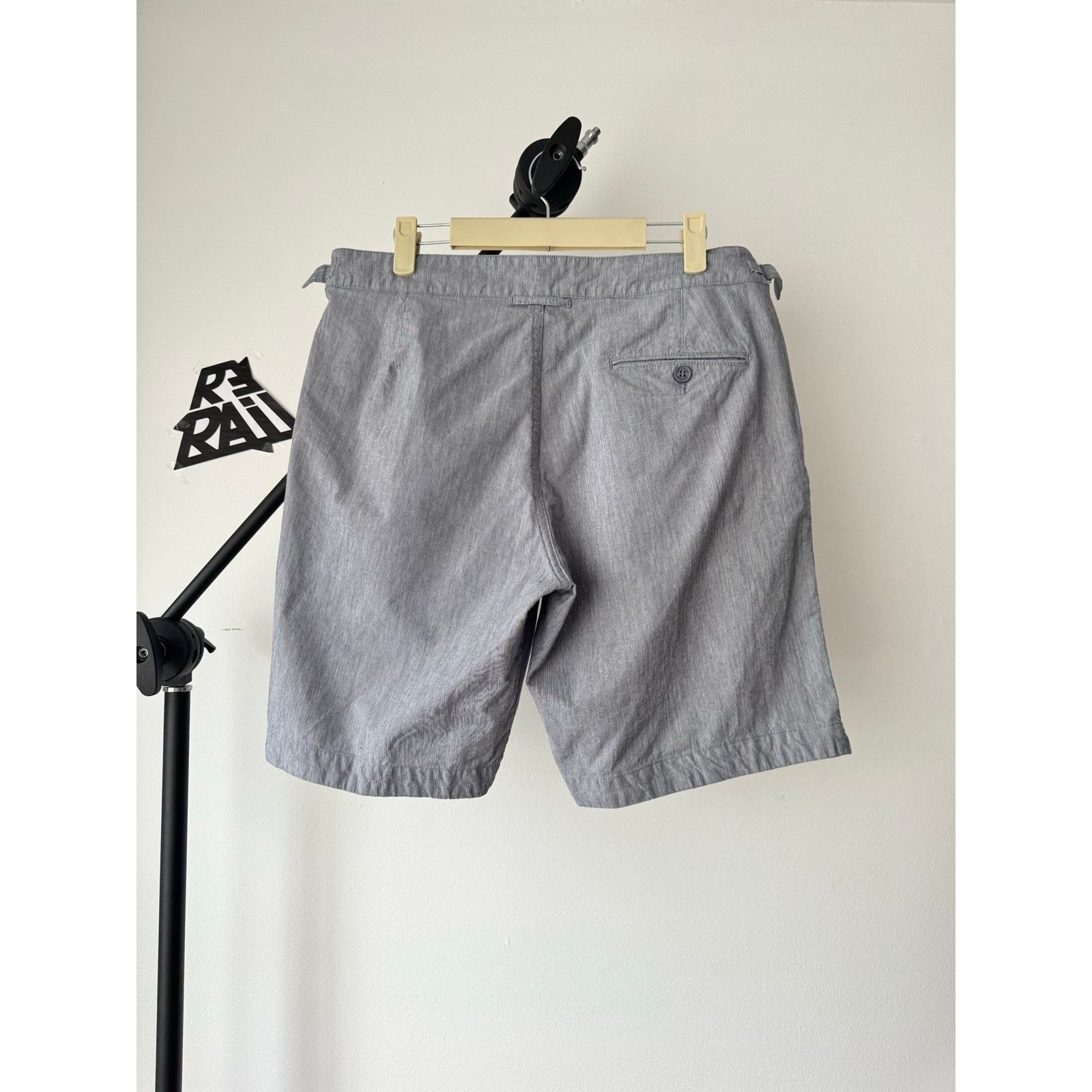 Orlebar Brown Orlebar Brown Tailored Cotton Shorts Gray Size US 33 - 3 Thumbnail