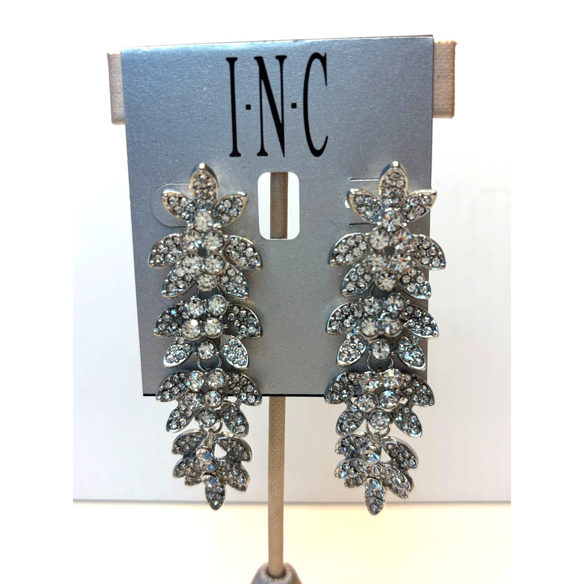 I.N.C Elegant Crystal Drop Earrings by INC – Perfect for Holiday G Size ONE SIZE - 2 Thumbnail