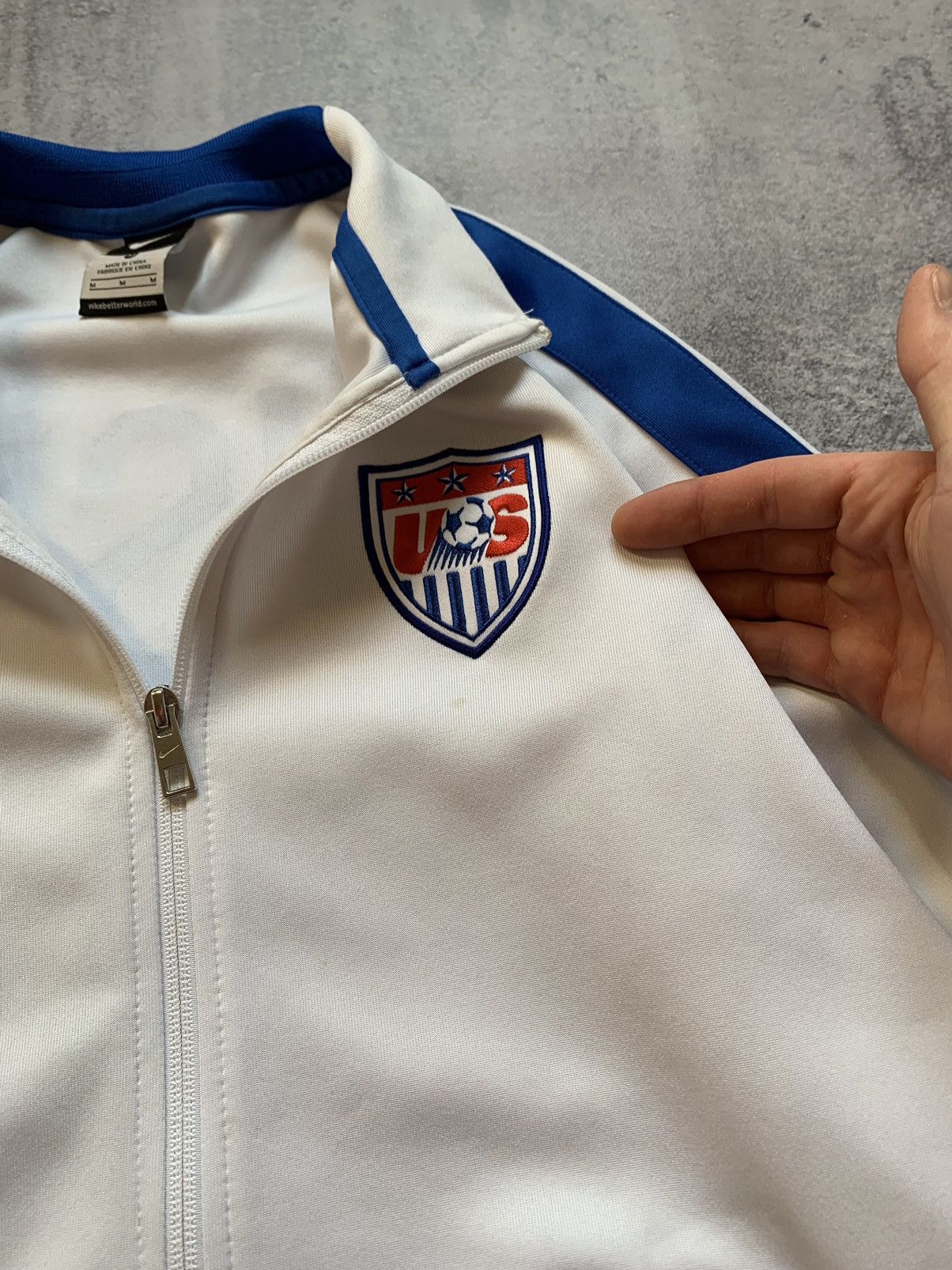 Nike USA National Soccer Team Nike Full Zip Track Jacket Size US M / EU 48-50 / 2 - 7 Thumbnail