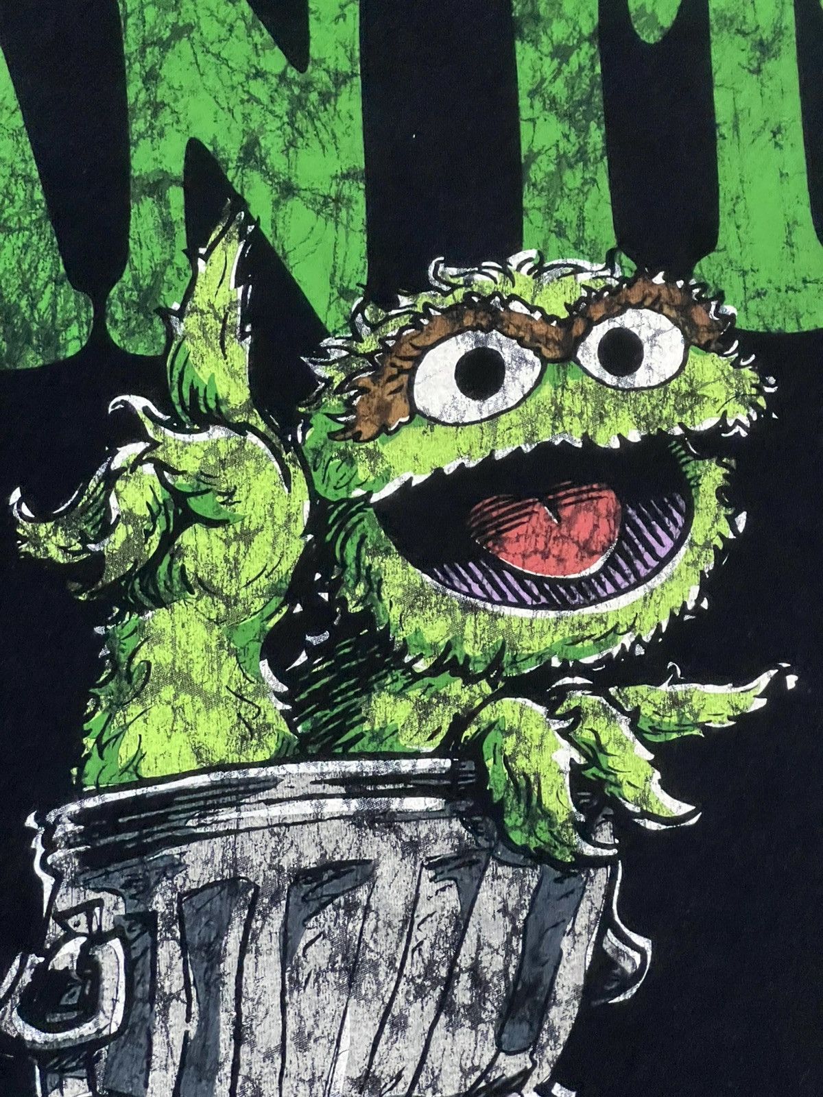 Other Sesame Street Oscar The Grouch CANT Graphic Tee Size US XL / EU 56 / 4 - 10 Thumbnail