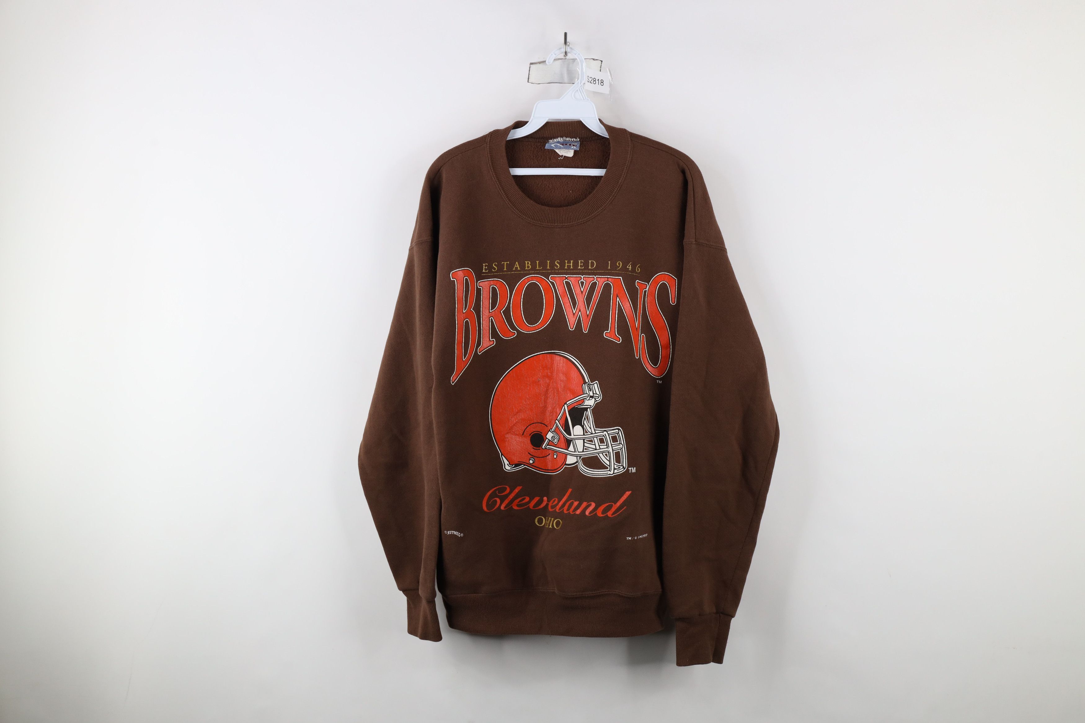 Vintage Vintage 90s Spell Cleveland Browns Football Sweatshirt USA Size US L / EU 52-54 / 3 - 1 Thumbnail