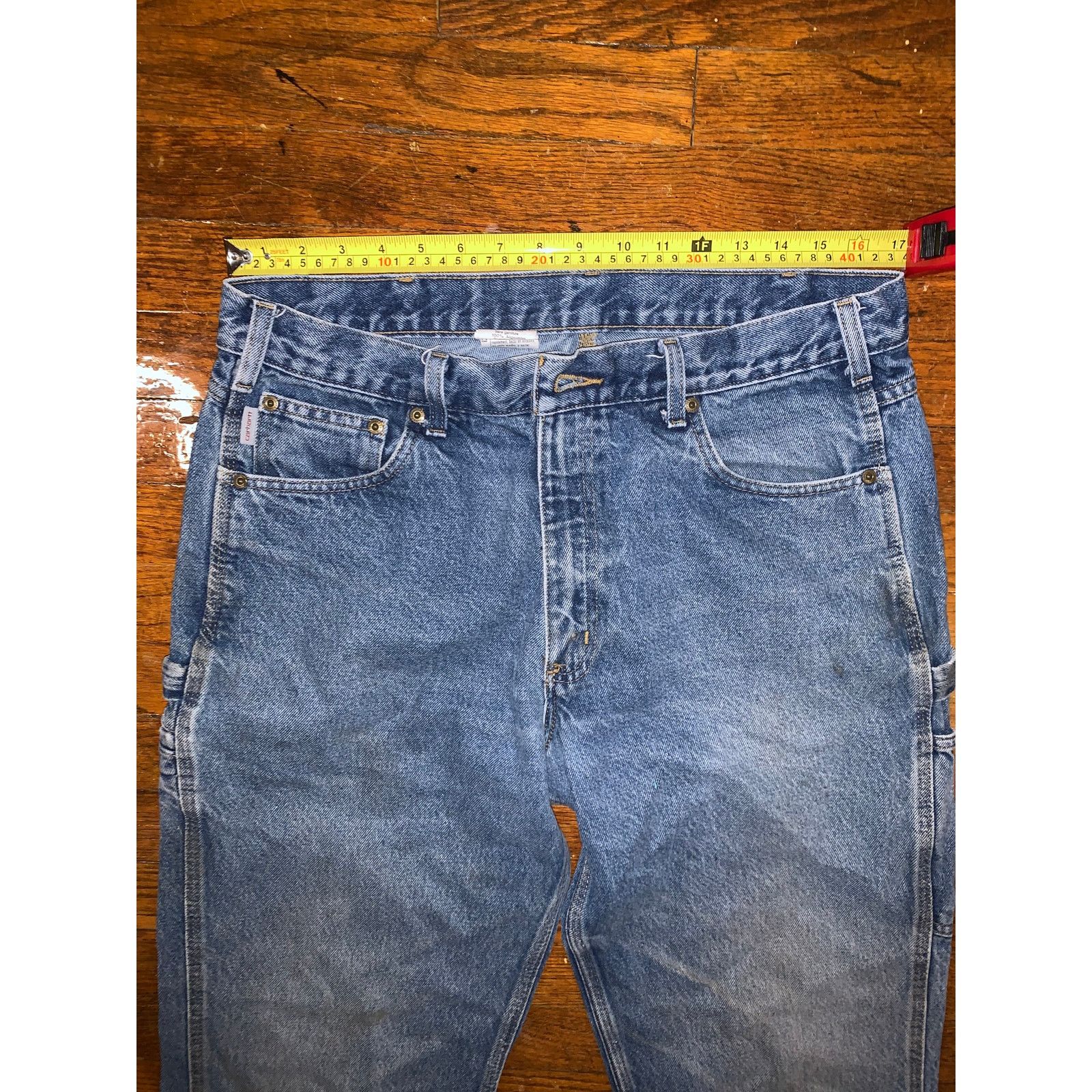 Carhartt Carhartt B171 DST Carpenter Jeans 36x32 Relaxed Stonewash Size US 36 / EU 52 - 3 Thumbnail