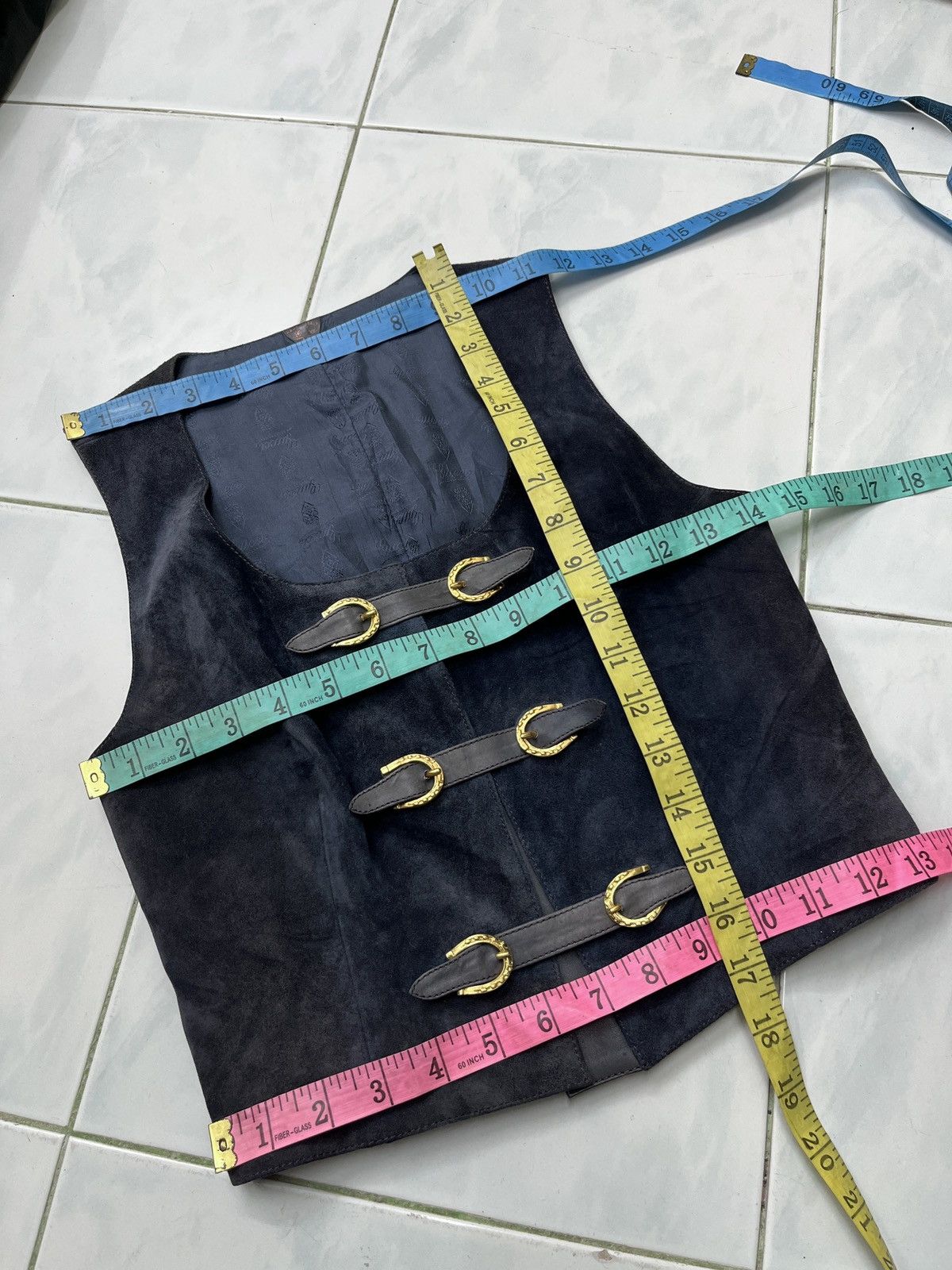 Gucci 🔥🔥🔥STEALS VTG GUCCI LEATHER VEST Size M / US 6-8 / IT 42-44 - 10 Thumbnail