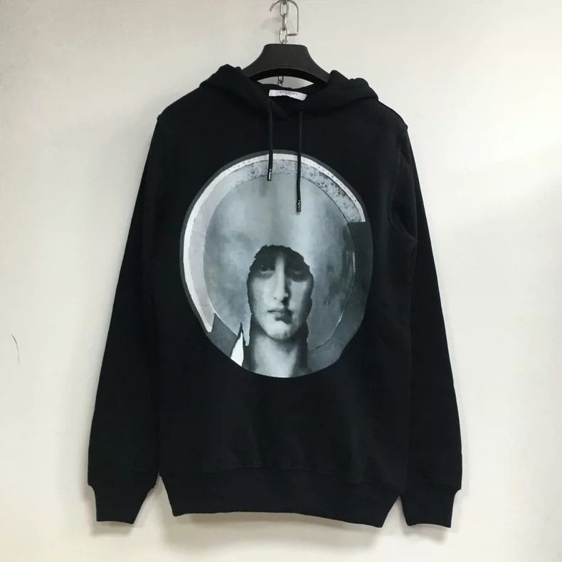 Givenchy Givenchy Portrait Print Black Hoodie - dmc Size US XS / EU 42 / 0 - 1 Thumbnail