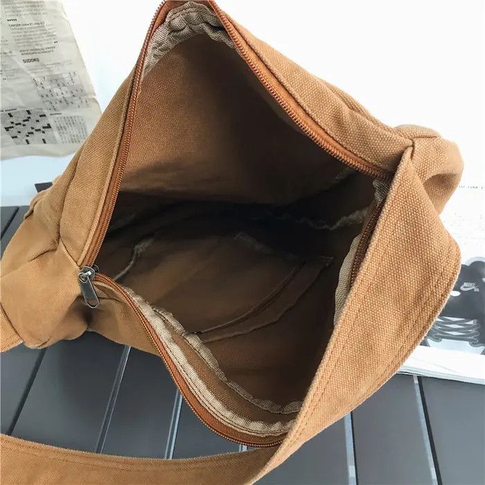 Japanese Brand 45x32x12cm Canvas Chestbag Pack Daily Sport Bag Size ONE SIZE - 4 Thumbnail