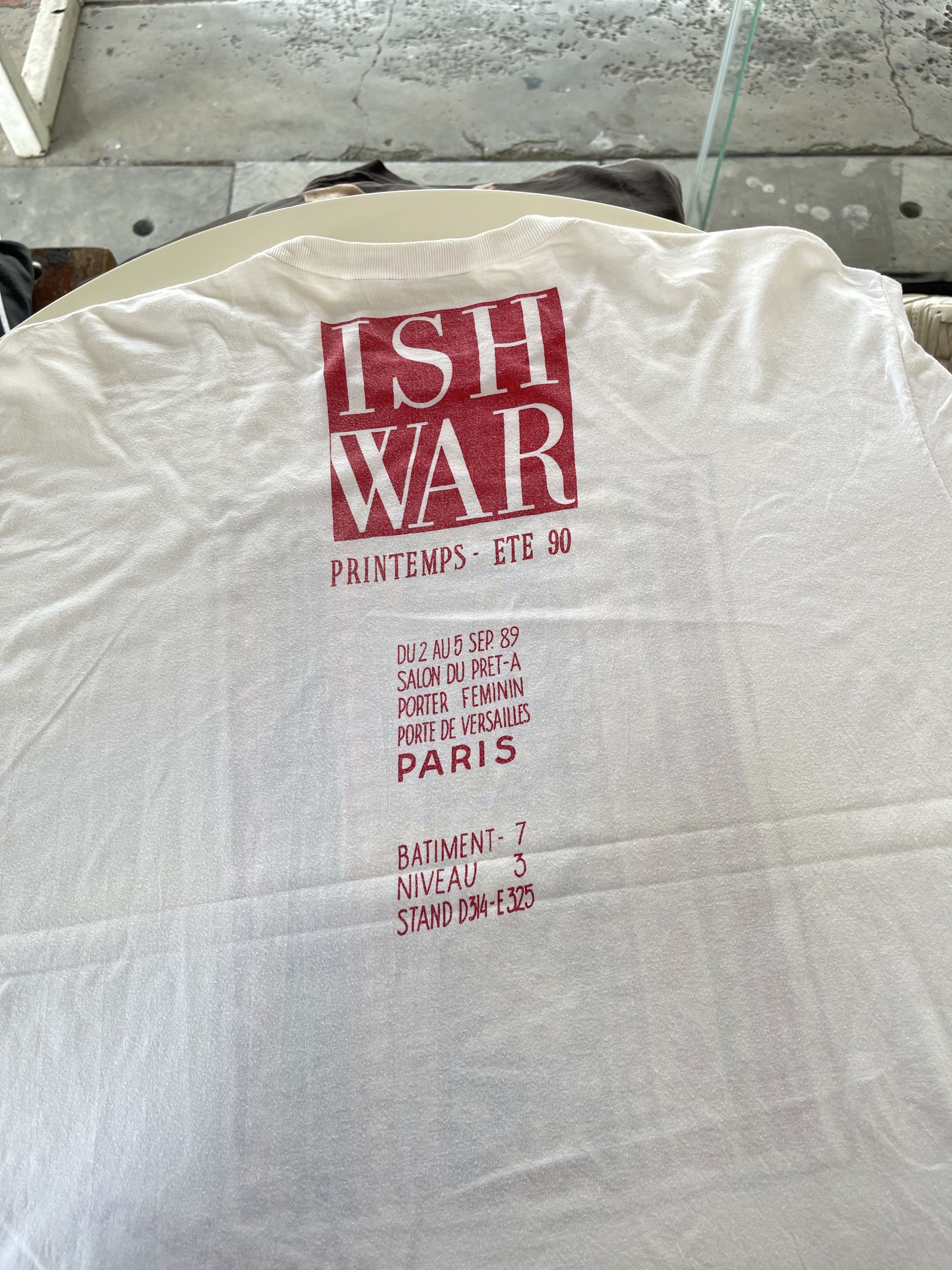 Vintage Vintage ISH WAR PRINTEMPS-ETE 1990 tee Size US XL / EU 56 / 4 - 6 Thumbnail