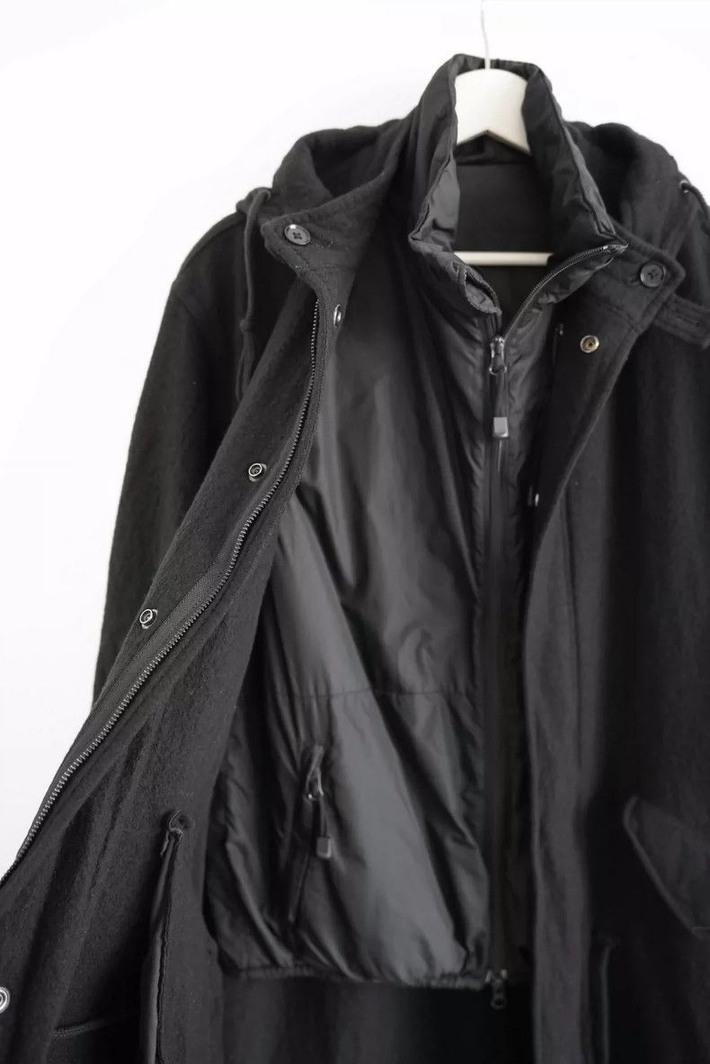Yohji Yamamoto Yohji Yamamoto 12aw 2-in-1 Hooded Parka coat 2504-Nextarrow Size US L / EU 52-54 / 3 - 3 Thumbnail