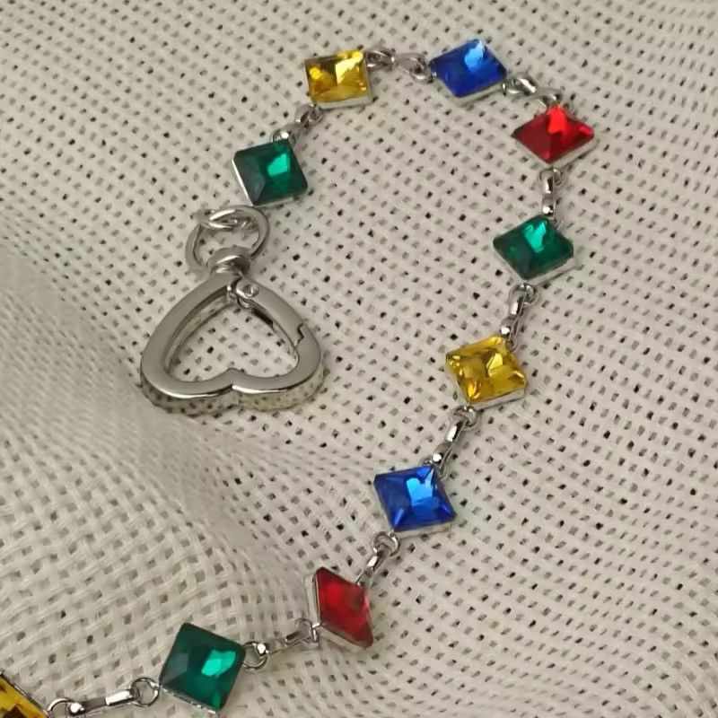 Jewelry Colorful Agate Rhineston Waist Pants Chain Size ONE SIZE - 10 Thumbnail
