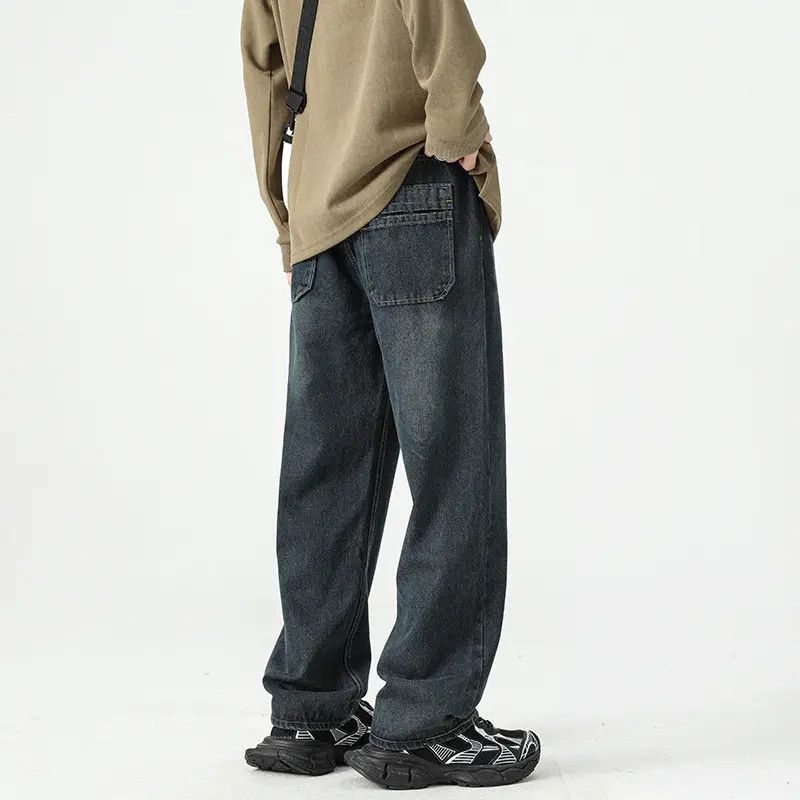 Japanese Brand Casual loose straight leg wide leg jeans Size US 30 / EU 46 - 2 Thumbnail