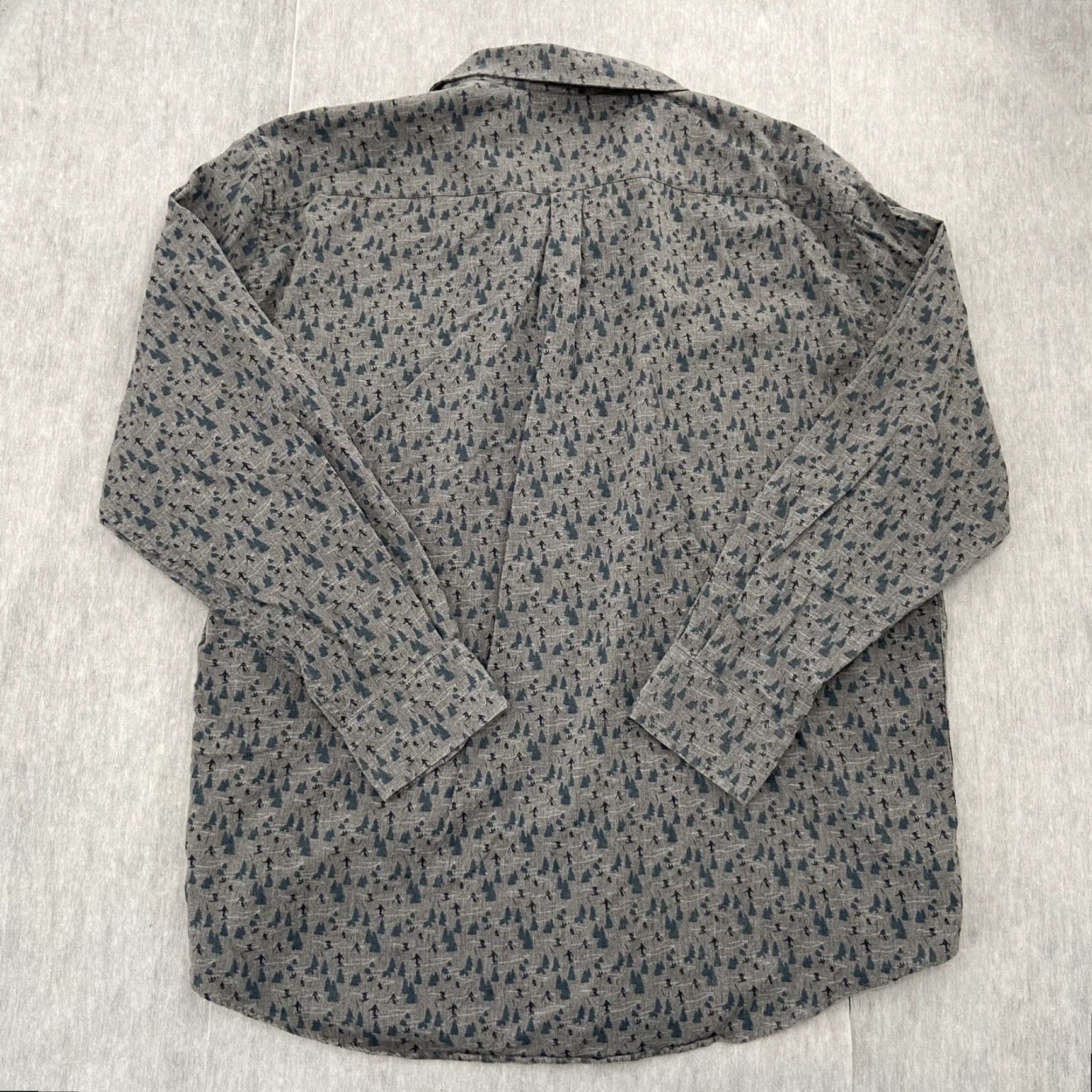 Peter Millar Peter Millar Shirt Adult 2XL Gray Mountainside Flannel Ski Geometric Cotton Mens XXL Size US XXL / EU 58 / 5 - 2 Thumbnail
