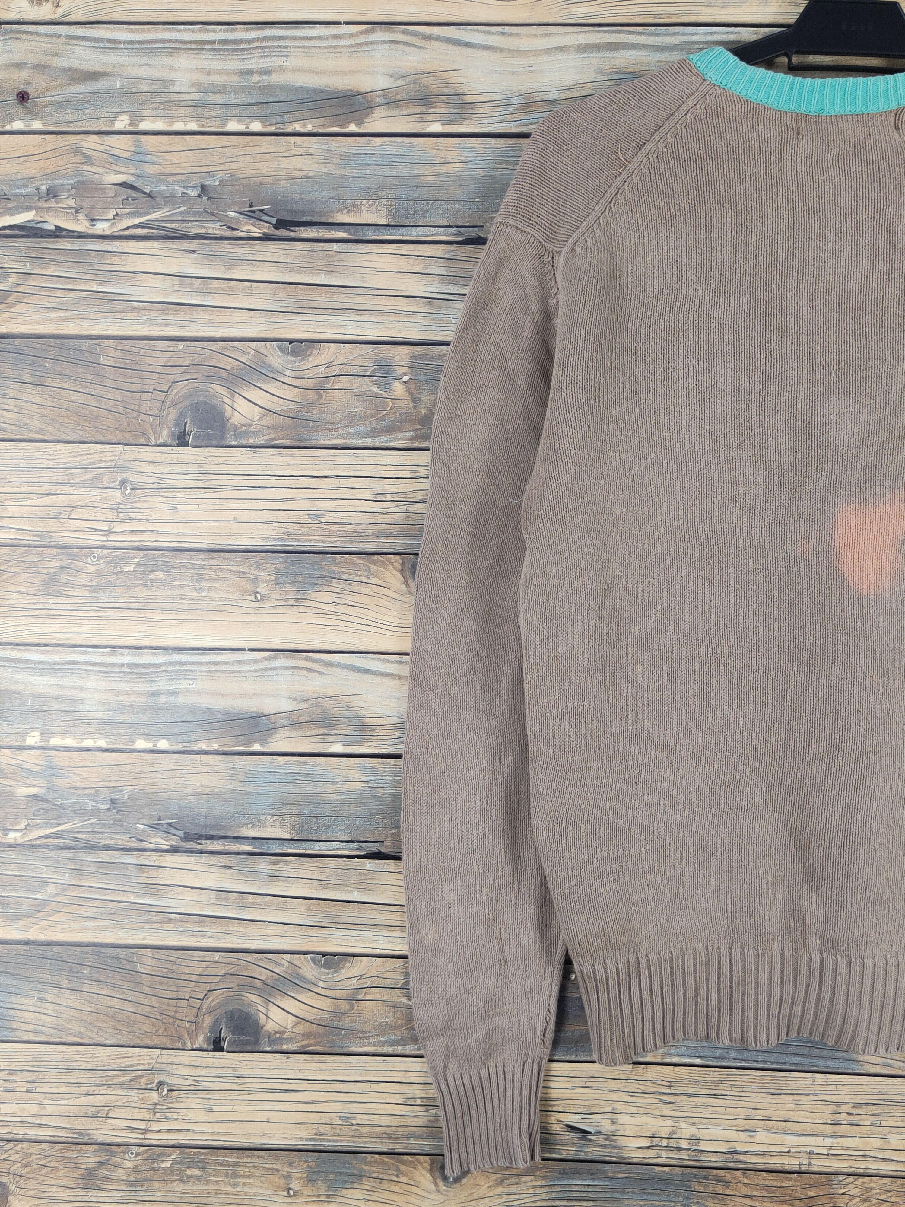 Vintage Crocodile Brown Faded Knitwear Sweatshirts #W1660 Size US L / EU 52-54 / 3 - 10 Thumbnail
