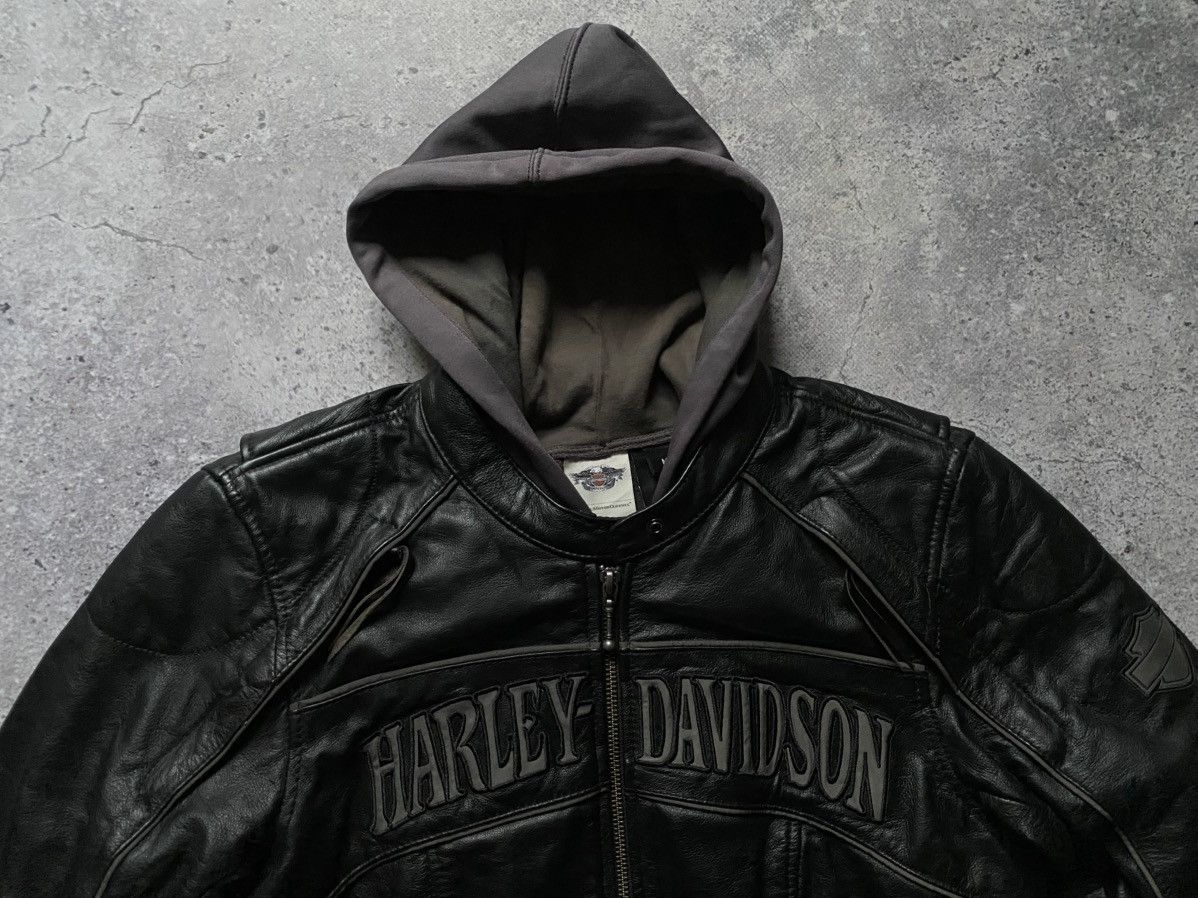 Harley Davidson Harley Davidson Willie G Skull Leather Jacket Reflective Y2K Size M / US 6-8 / IT 42-44 - 3 Thumbnail