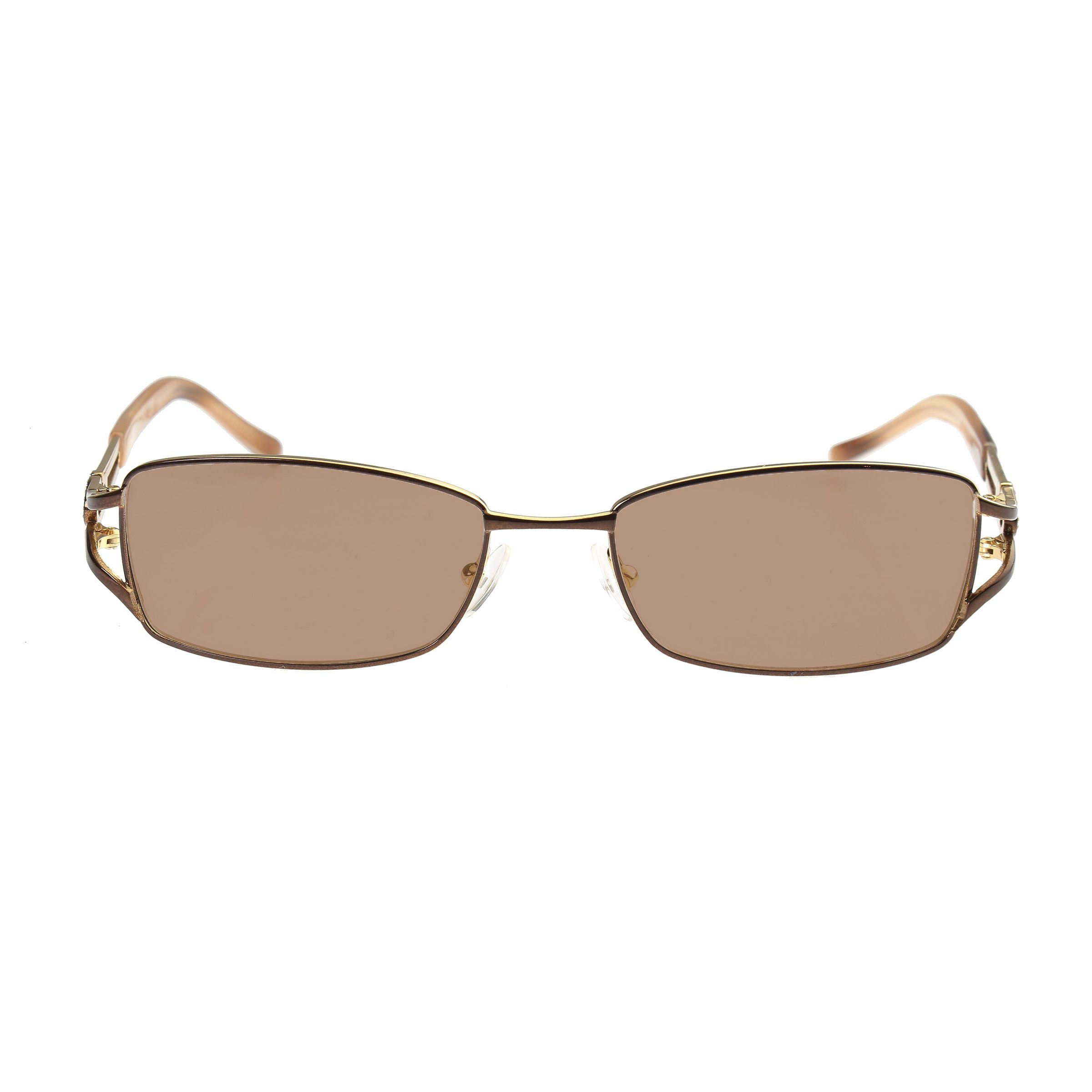 Valentino Valentino '90s Crystal Signature Rectangular Sunglasses Brwn Size ONE SIZE - 3 Thumbnail