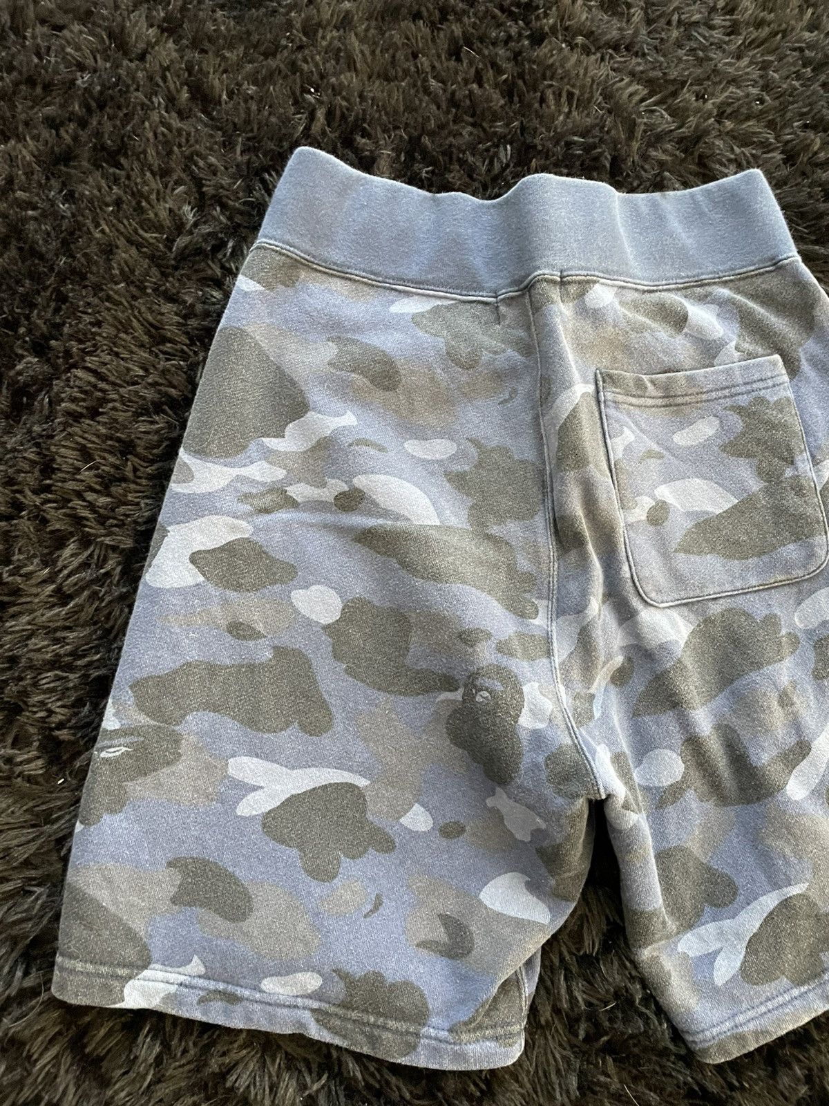 Bape Bape Blue Camo Sweat Shorts Size US 30 / EU 46 - 5 Thumbnail