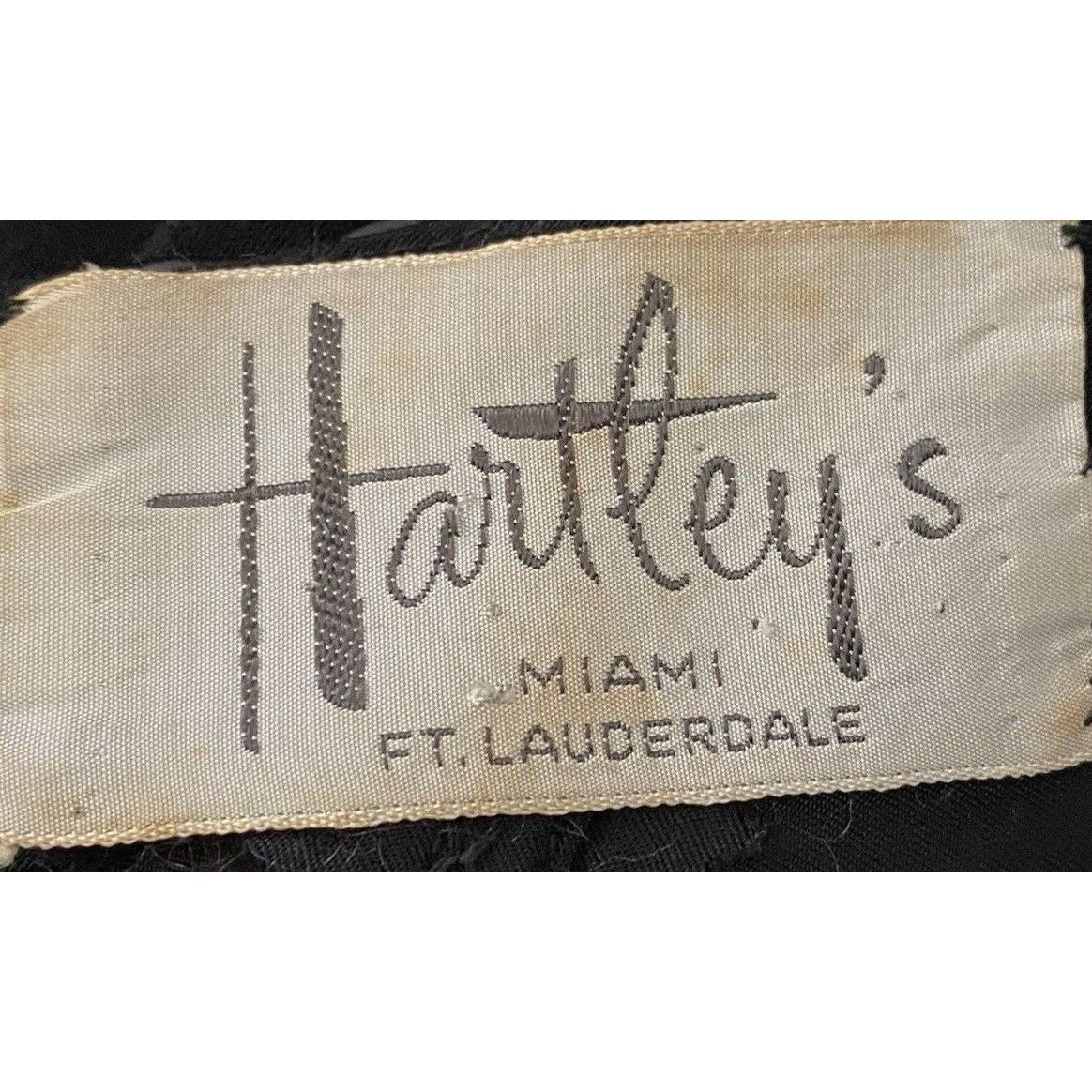 Vintage Vintage 1970s Jack Hartley Miami Black Corset Cocktail Midi Size XS / US 0-2 / IT 36-38 - 9 Thumbnail