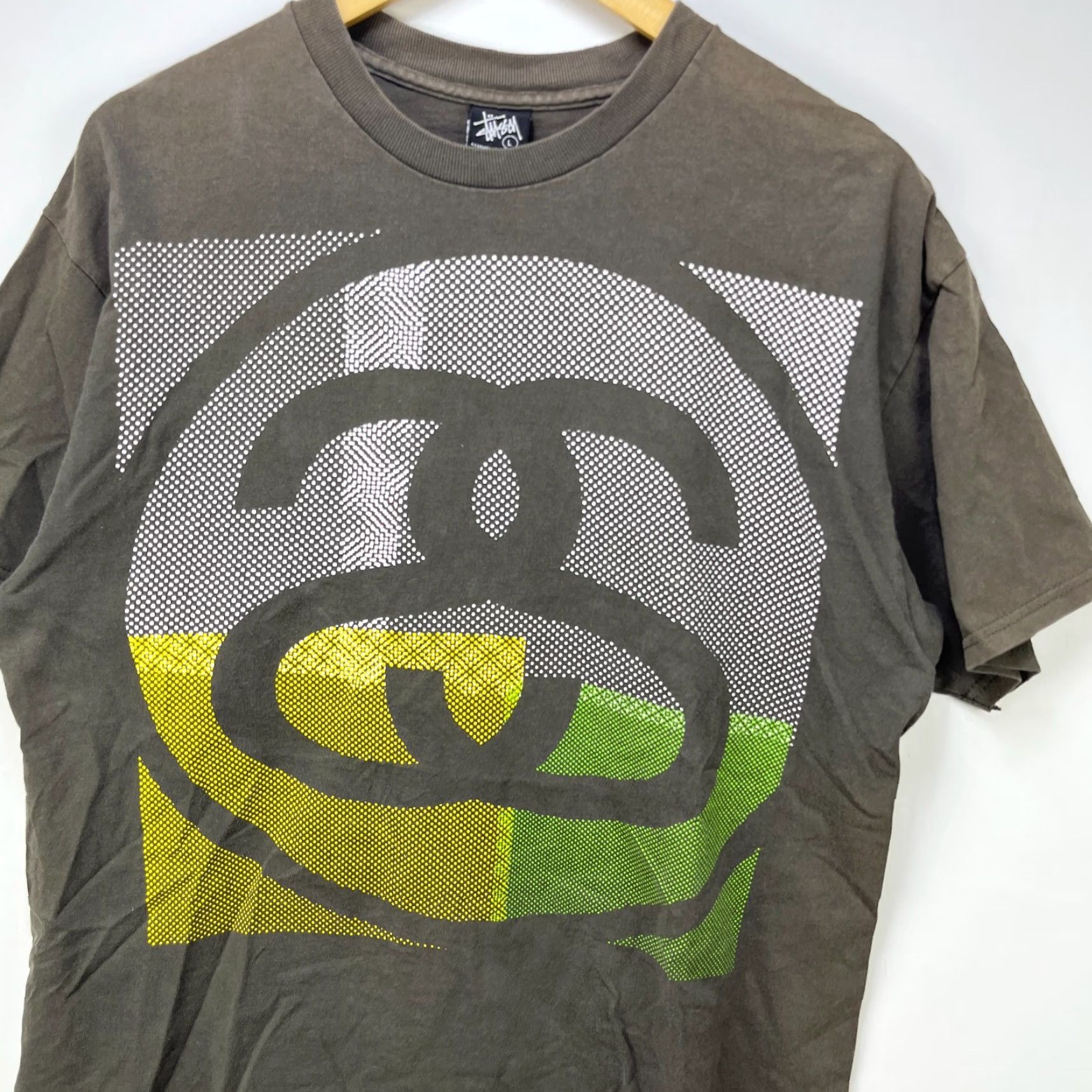 Logo 7 VINTAGE Stussy T-Shirt L Mens Gray S Logo Sun Faded 90s Size US L / EU 52-54 / 3 - 2 Thumbnail