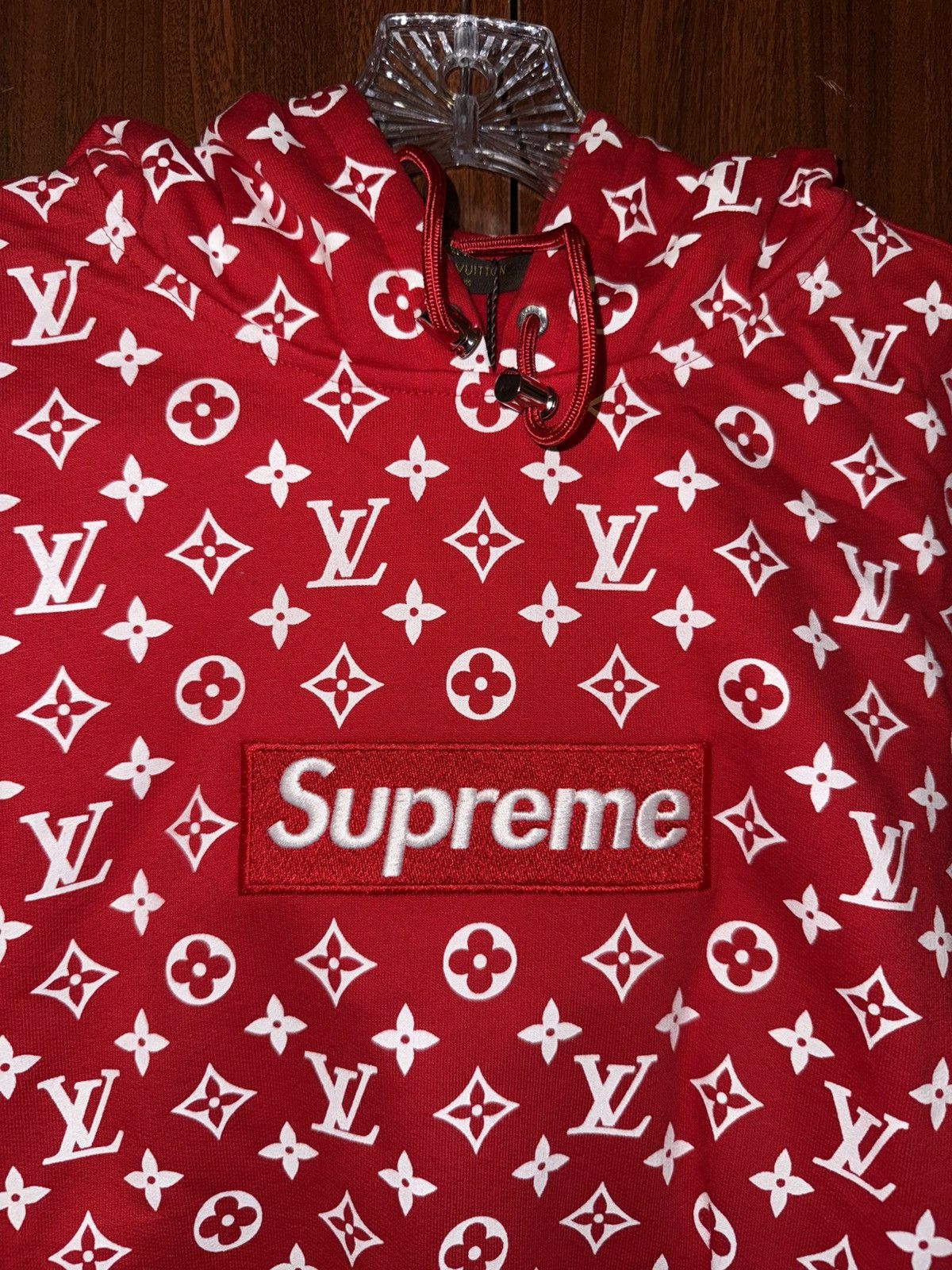 Louis Vuitton × Supreme Supreme x Louis Vuitton Box Logo Hooded Sweatshirt Size US XXL / EU 58 / 5 - 14 Thumbnail