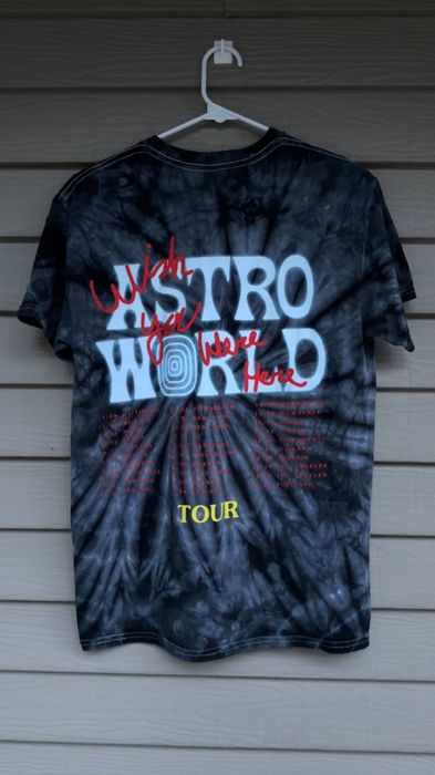 Travis Scott Astroworld 2018 “No Bystanders” Tour Tee Grey Tye Dye Medium