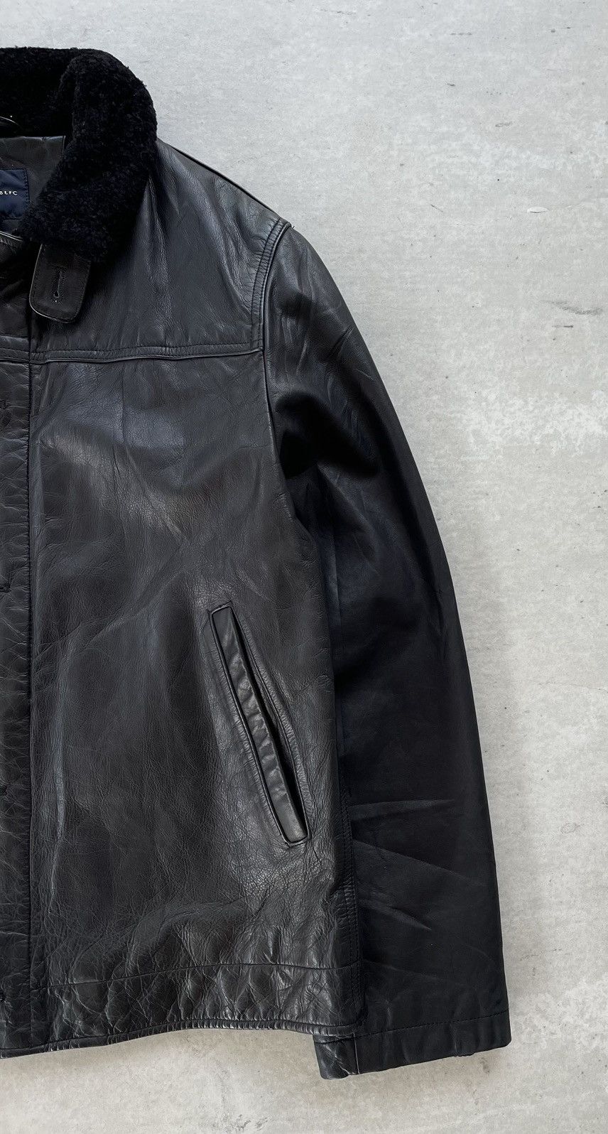 Banana Republic × Peter Do F/W 2010 BANANA REPUBLIC MEN'S GENUINE LEATHER JACKET Size US M / EU 48-50 / 2 - 5 Thumbnail