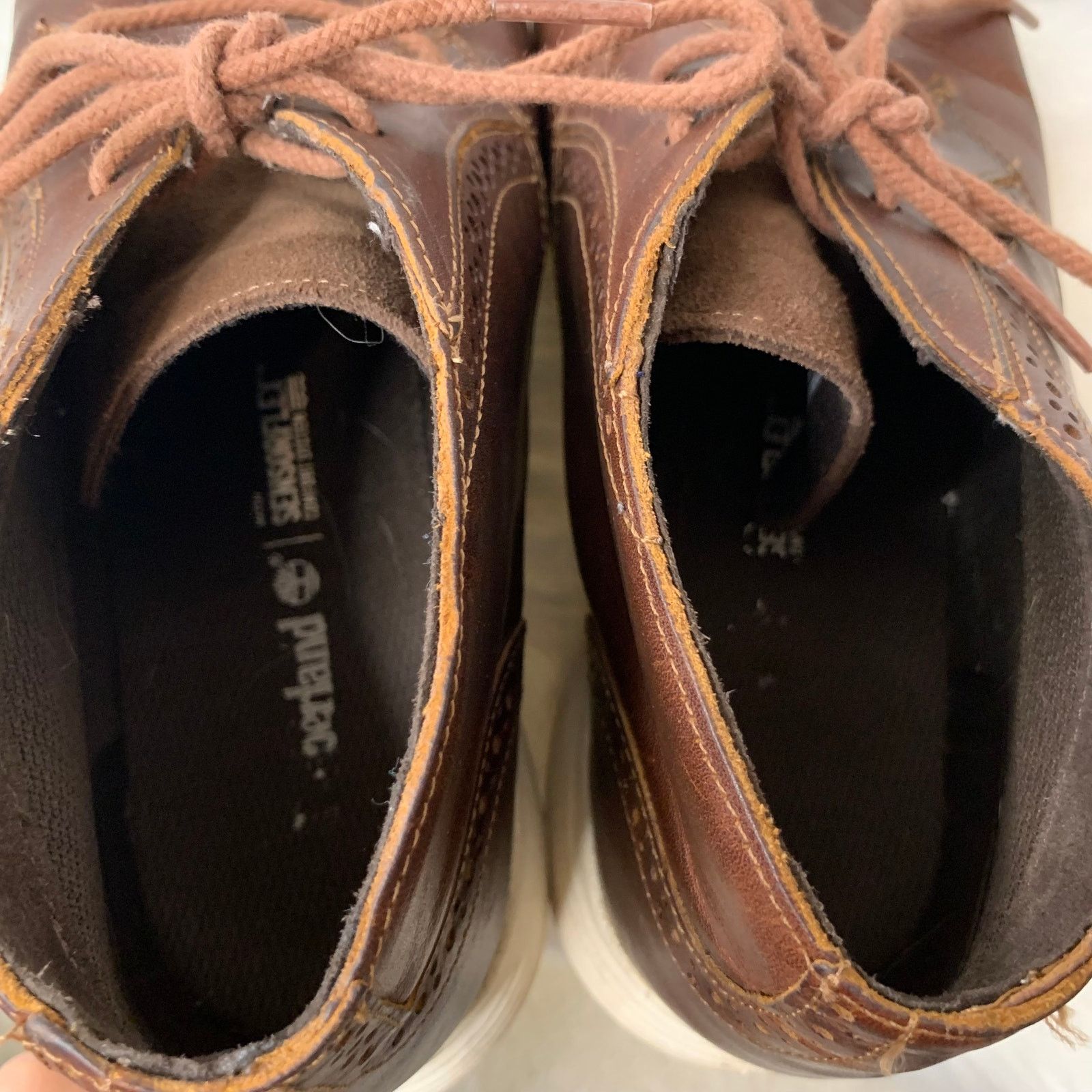 Timberland Timberland Brown Leather Men's Oxford Shoes Size 9 Size US 9 / EU 42 - 8 Thumbnail