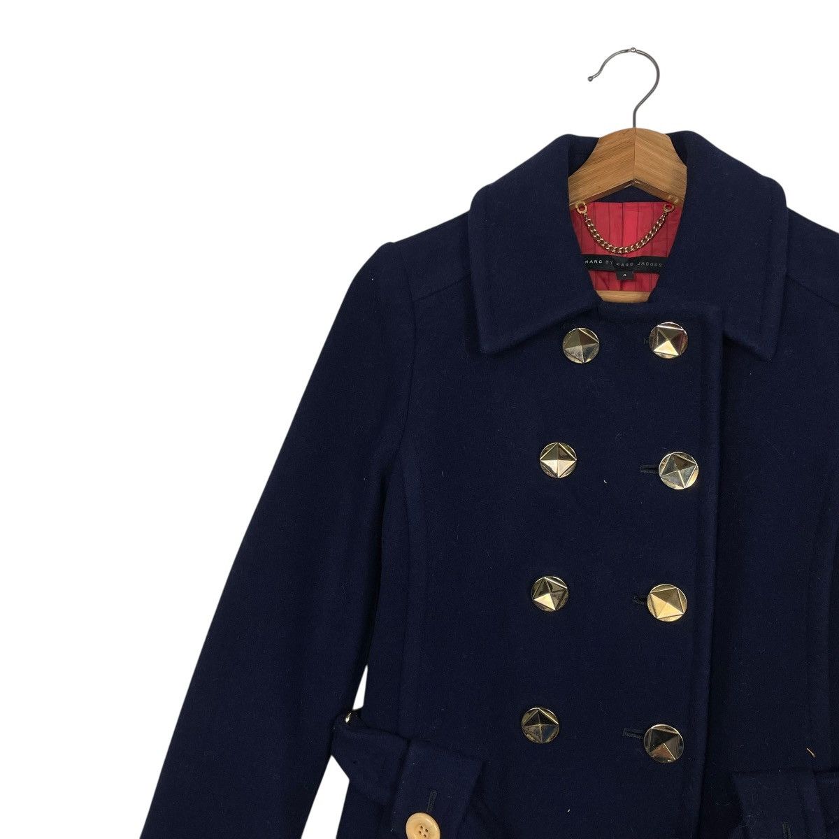 Marc Jacobs Marc By Marc Jacobs Double Breasted Wool Coat Size XS / US 0-2 / IT 36-38 - 7 Thumbnail