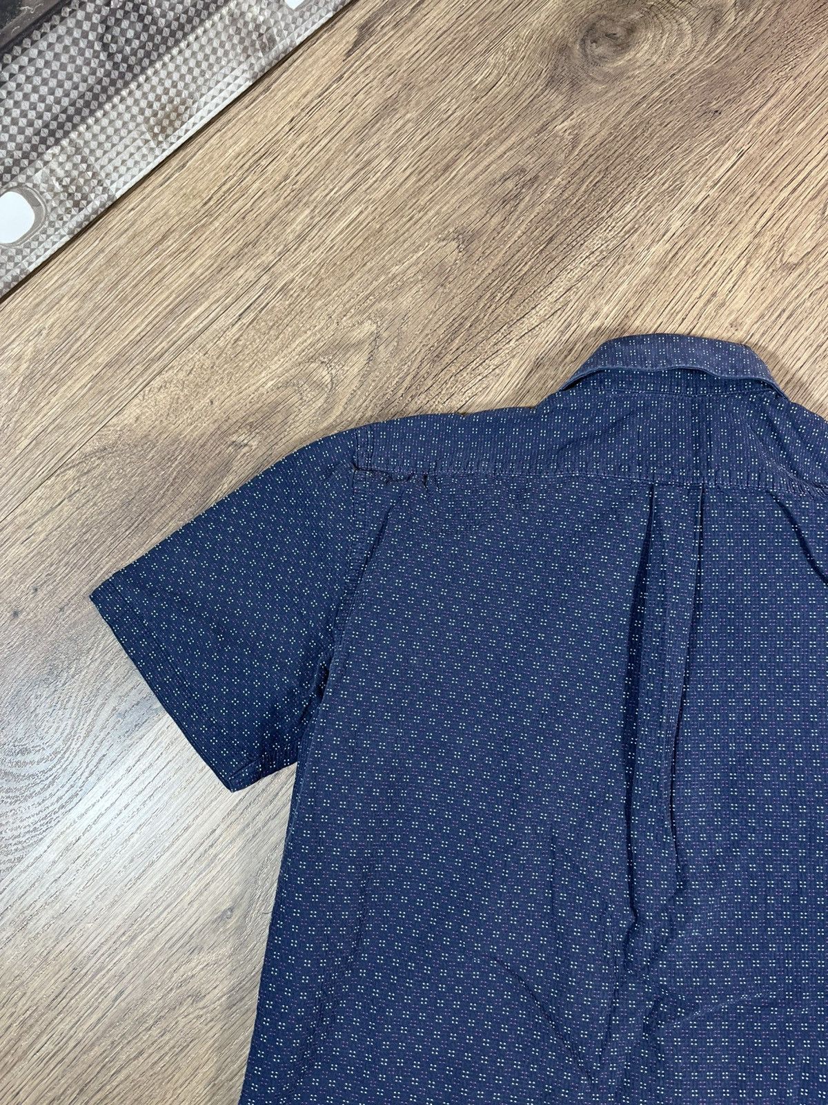 Yves Saint Laurent Vintage Yves Saint Laurent Navy Cotton Shirt Size US M / EU 48-50 / 2 - 10 Thumbnail