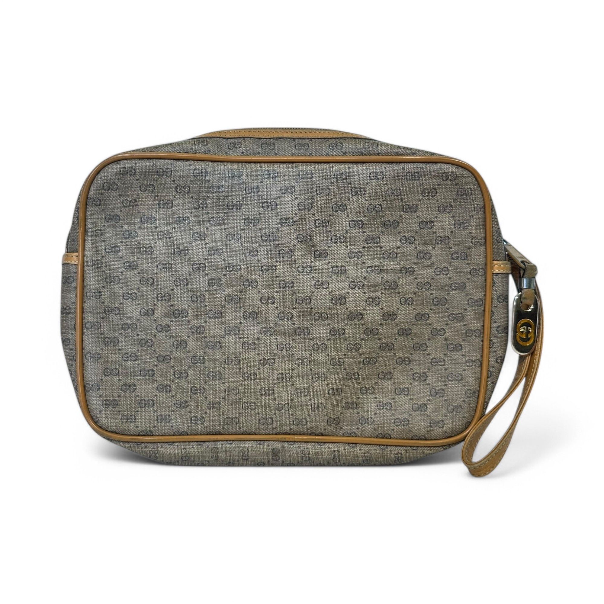 Gucci Gucci Clutch Bag Pouch Vintage GG Monogram Beige Size ONE SIZE - 2 Thumbnail
