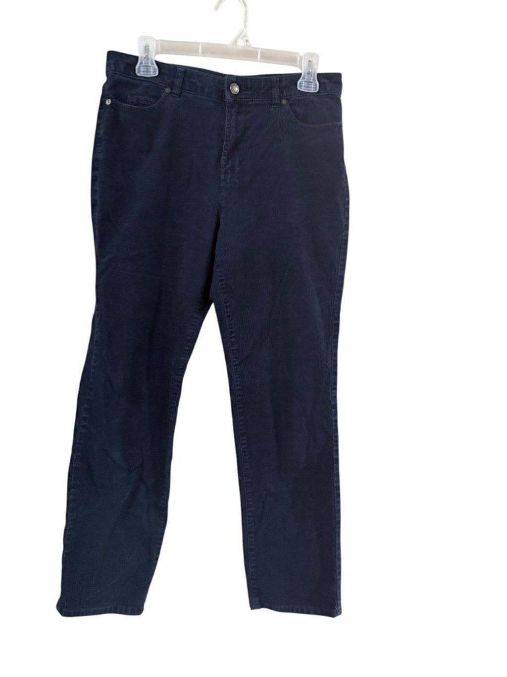 Coldwater Creek Women's Coldwater Corduroy Straight Leg Pants 6P Size 28" / US 6 / IT 42 - 2 Thumbnail
