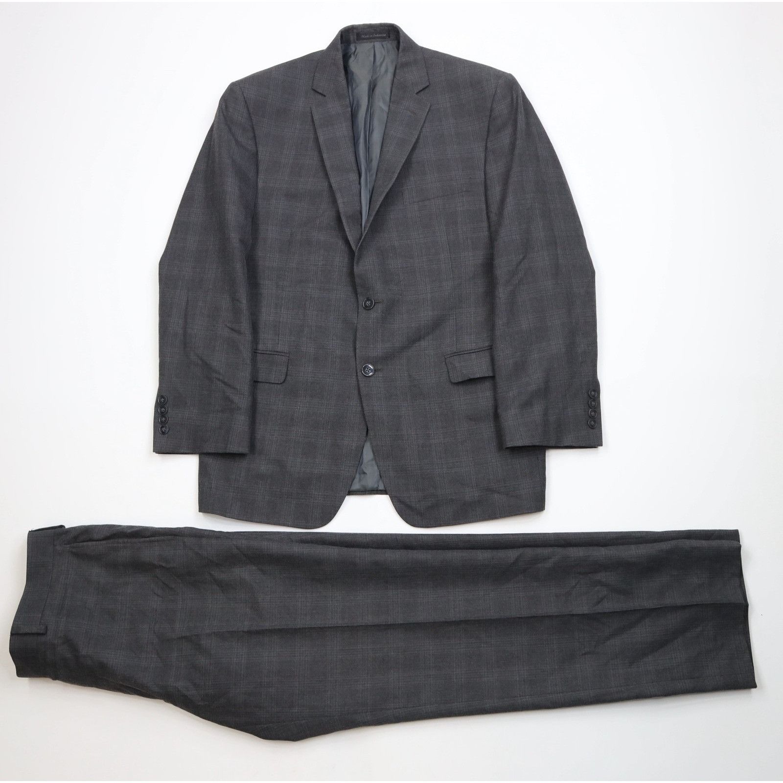 Calvin Klein Calvin Klein Rayon Gabardine 2 Piece Suit Wedding Gray Size 40R - 1 Thumbnail