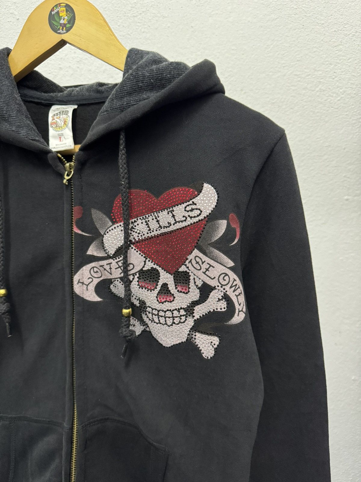 Ed Hardy Y2k Ed Hardy zip up Hoodie Size L / US 10 / IT 46 - 2 Thumbnail